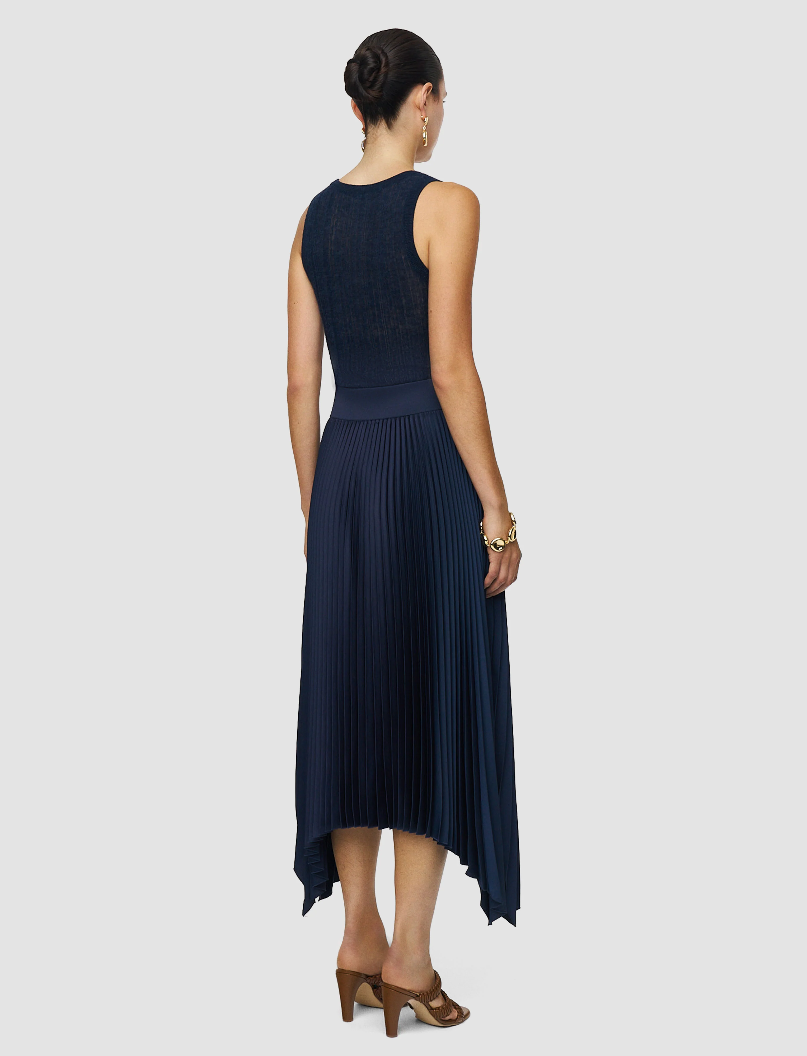 Ade Knit Weave Plissé Skirt - Image 3