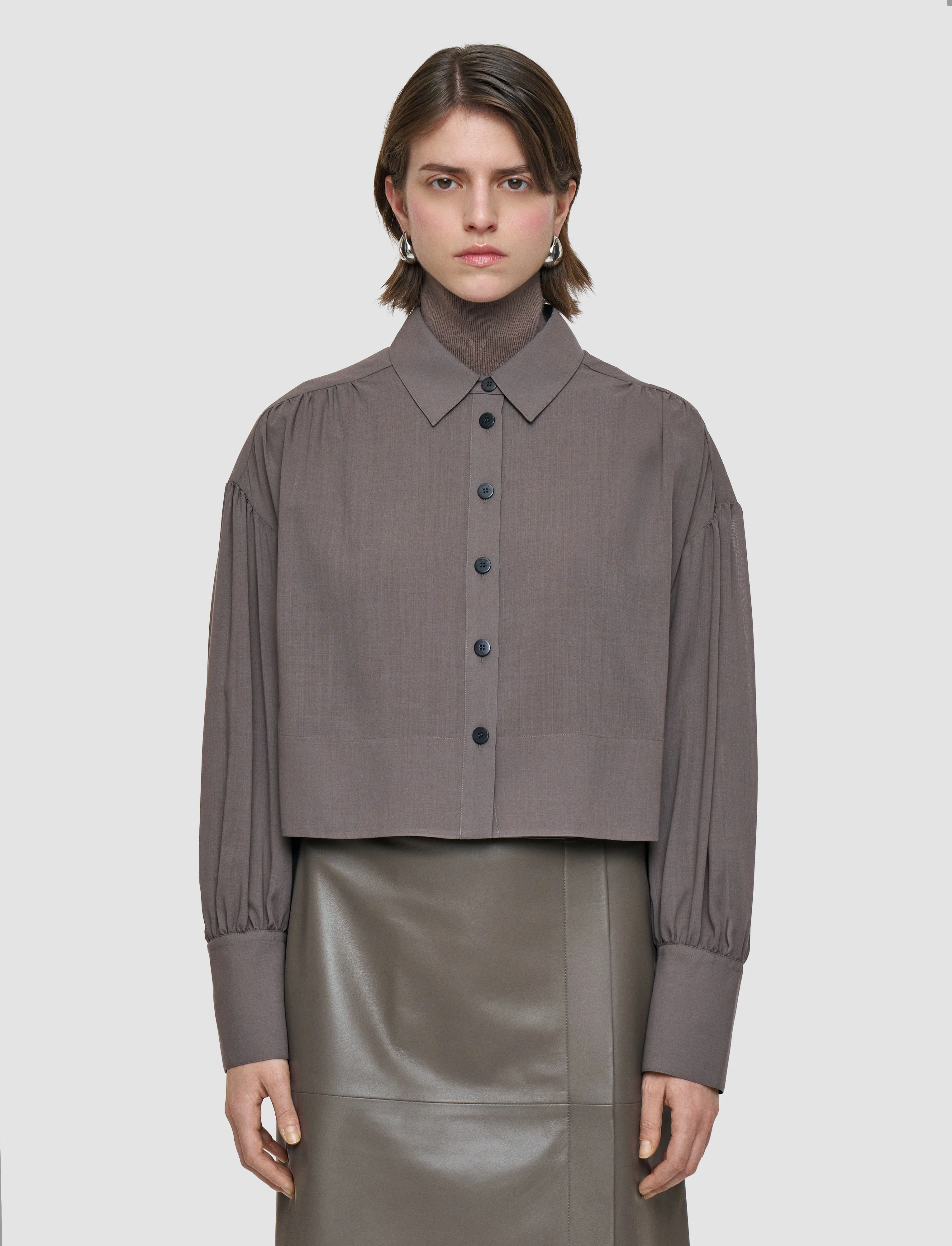 Anais Sheer Fine Wool Blouse - Image 3