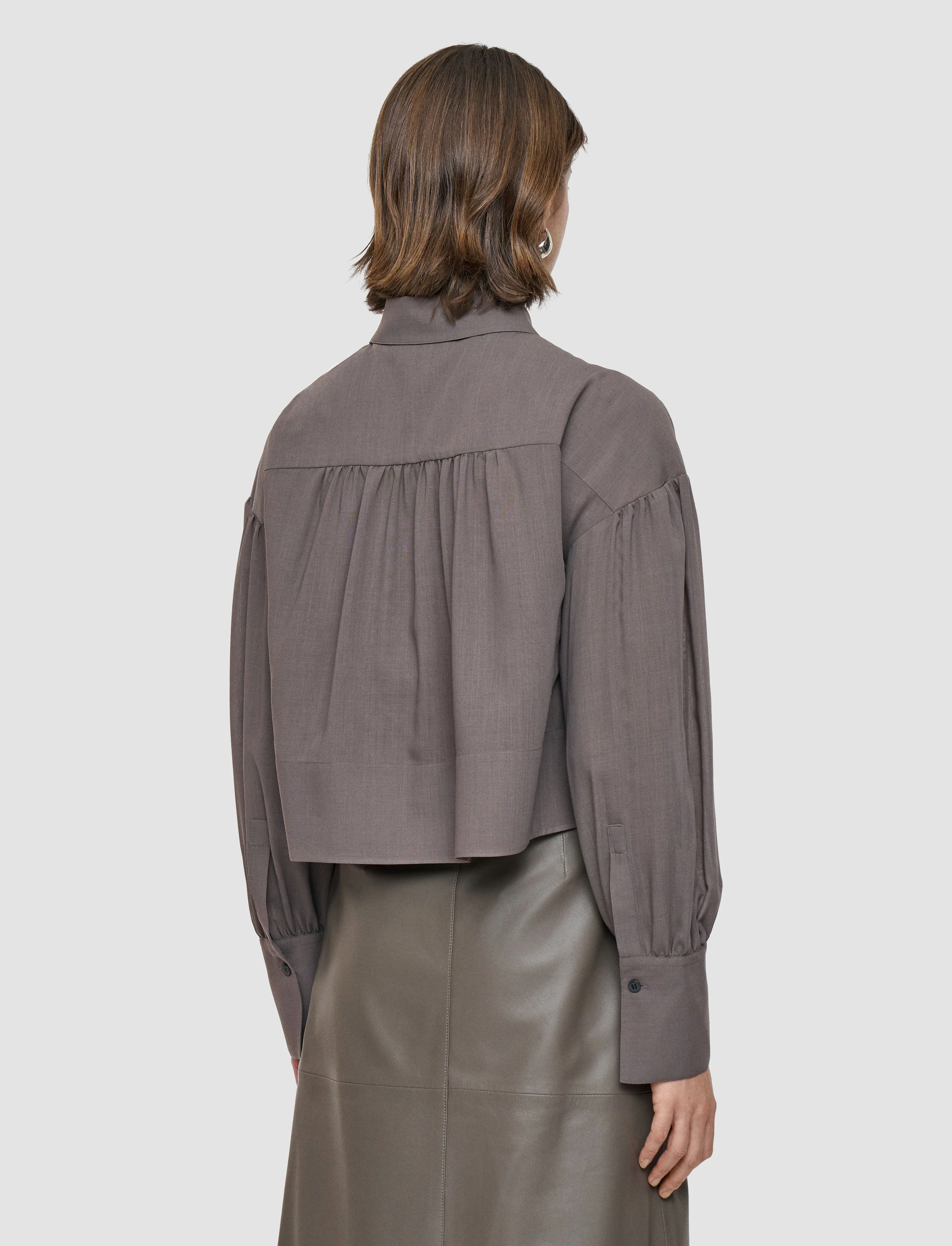 Anais Sheer Fine Wool Blouse - Image 4