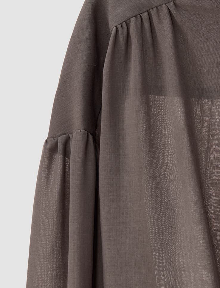 Anais Sheer Fine Wool Blouse - Image 7