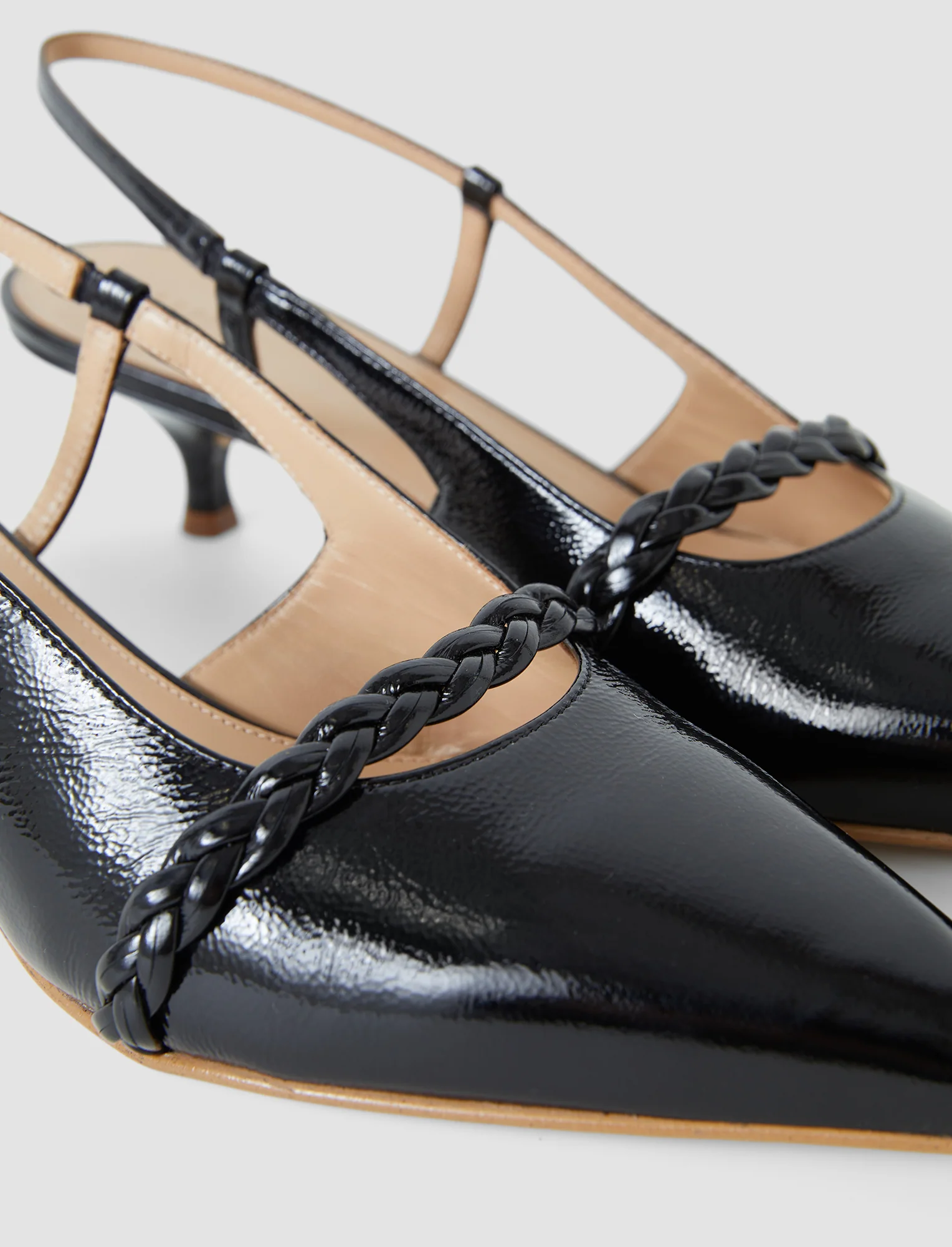 Anisa Patent Leather Slingback Shoes - Image 3