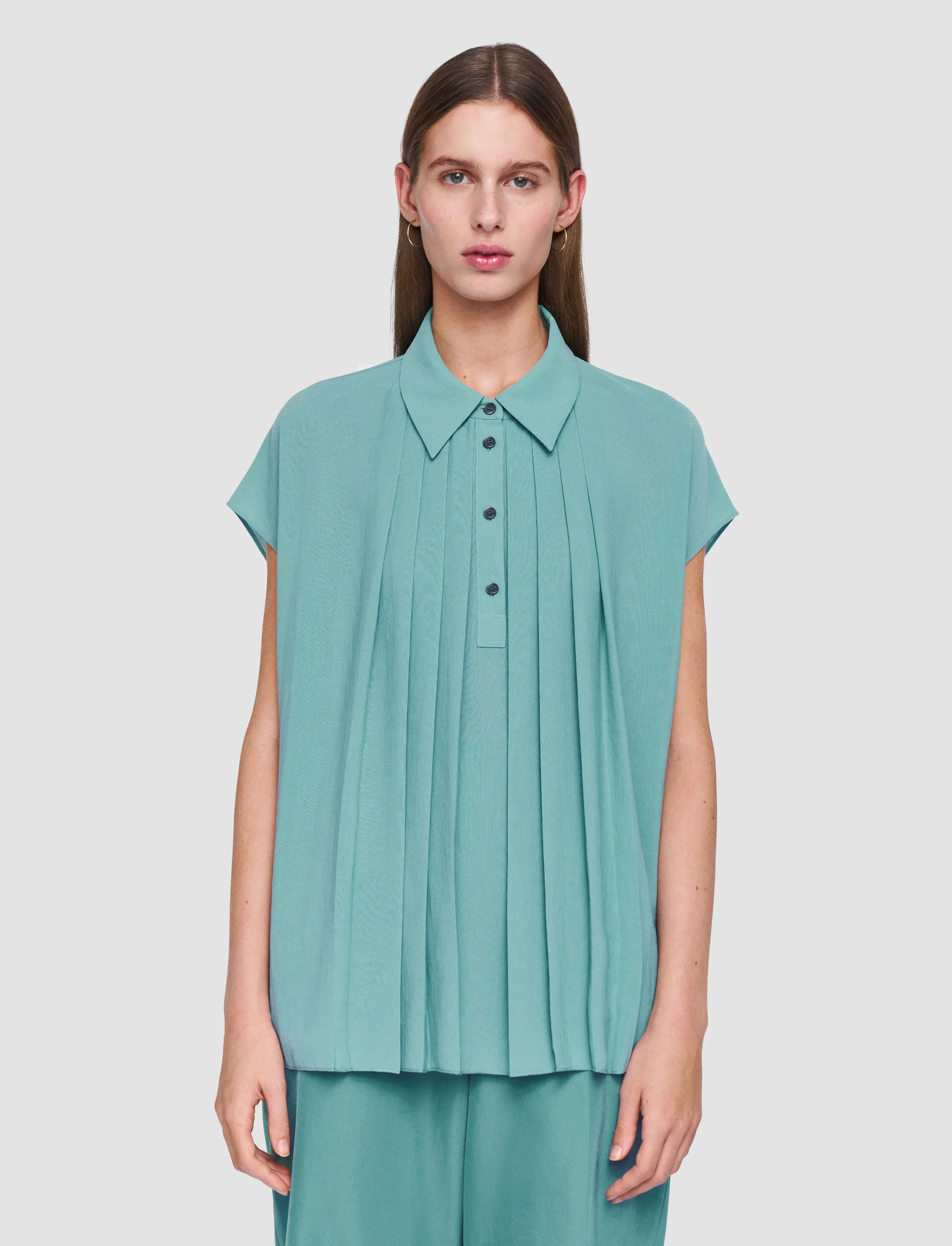 Antin Airy Plissé Blouse - Image 3