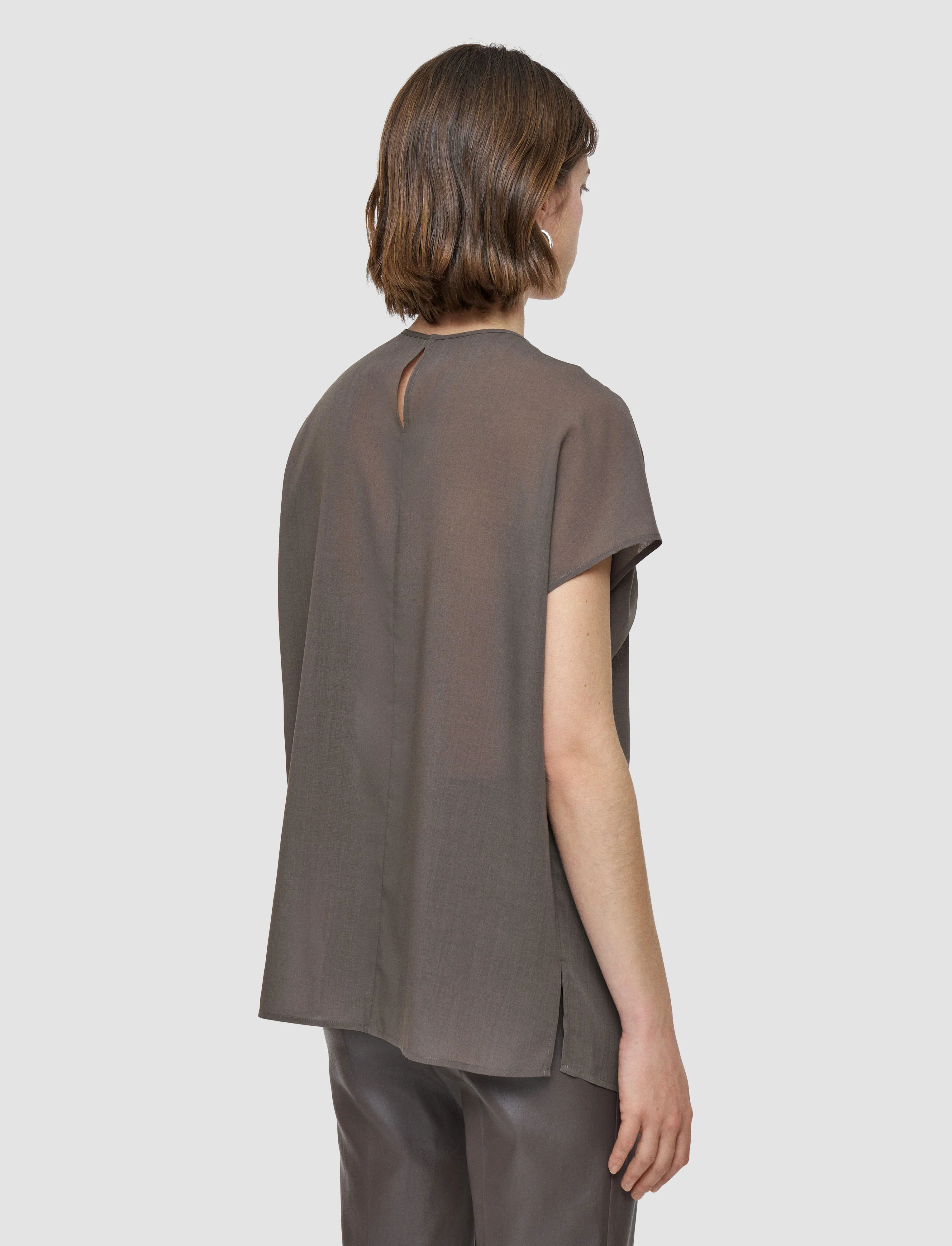 Broca Sheer Fine Wool Blouse - Image 4
