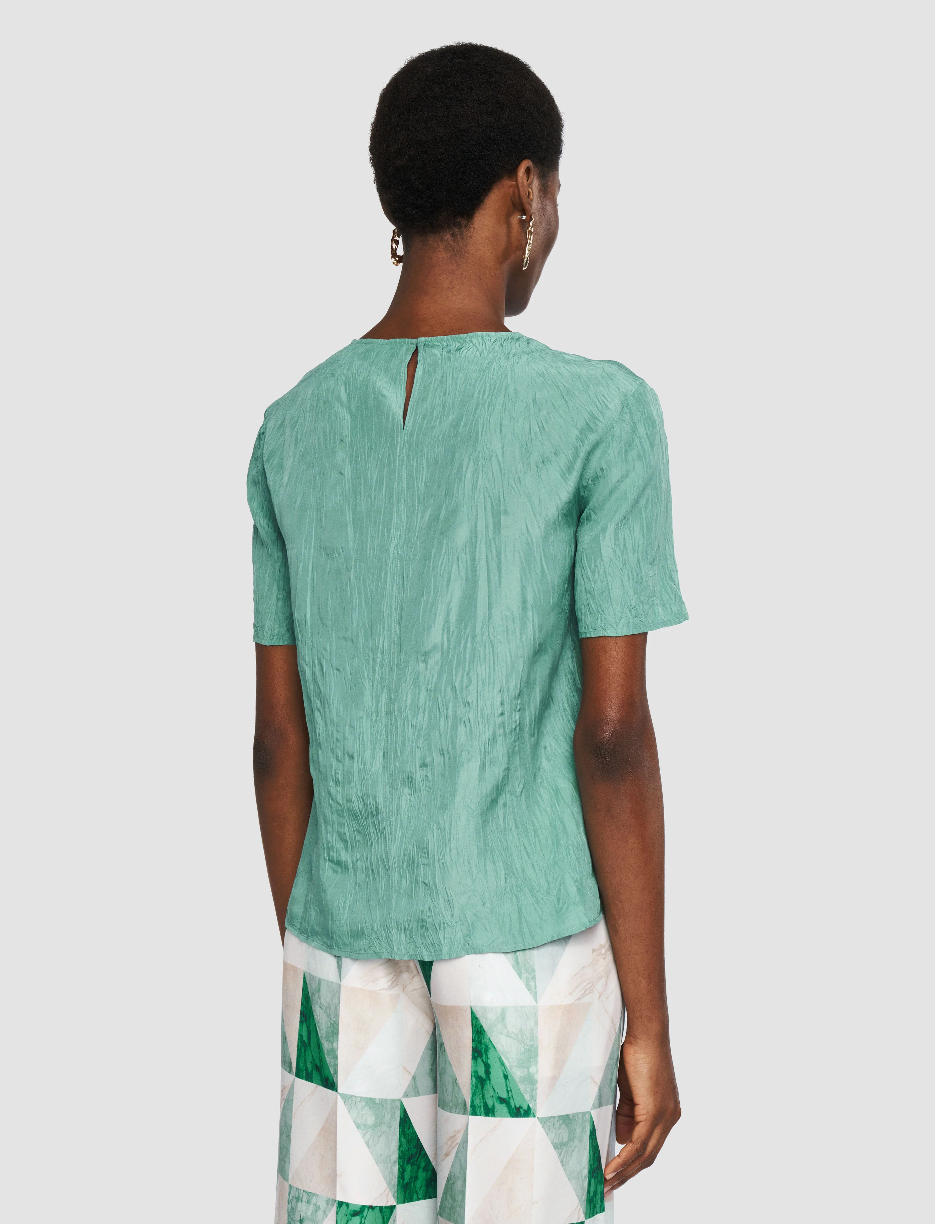 Brunet Habotai Silk Top - Image 3