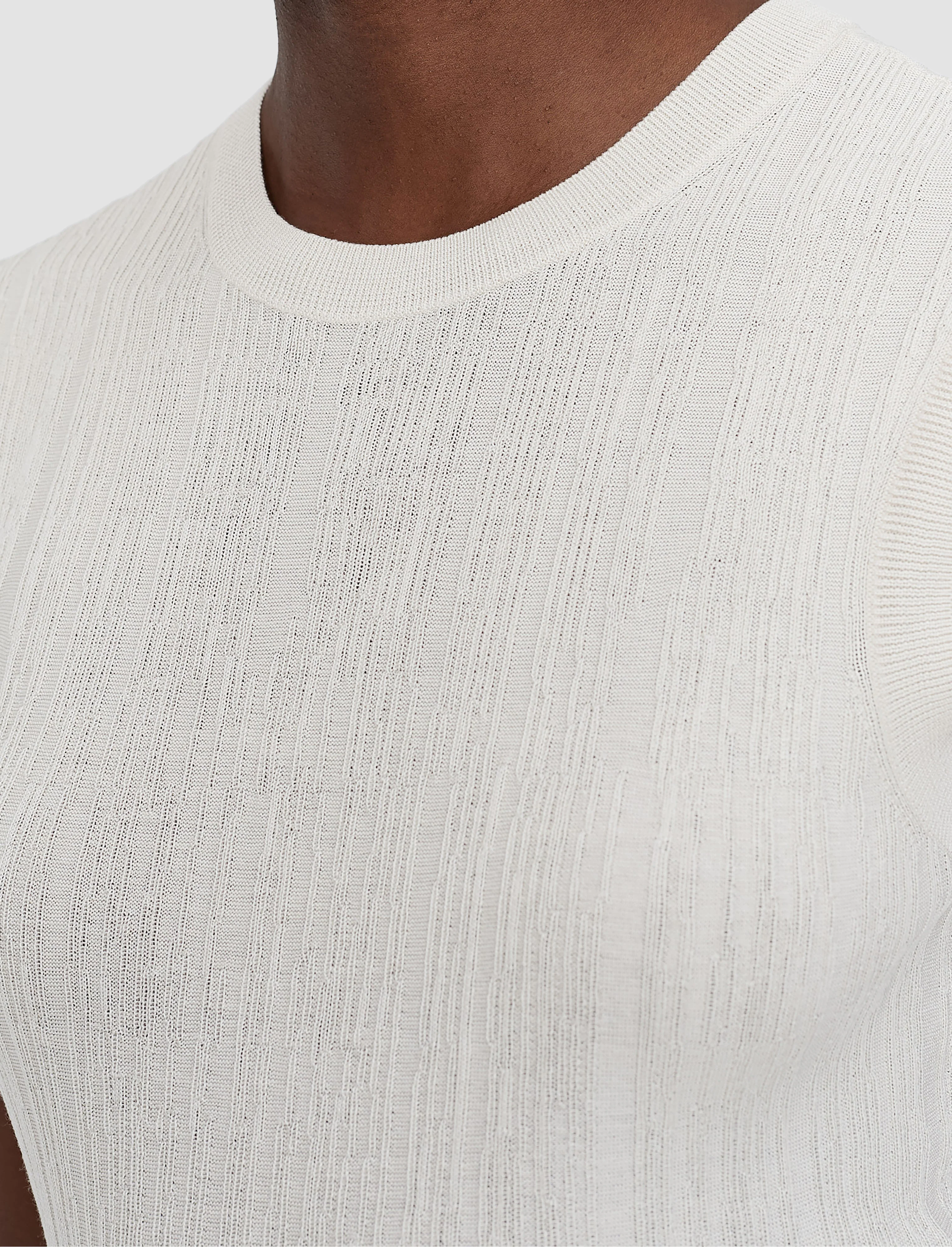 Calife Silk Cotton Rib Vest - Image 4