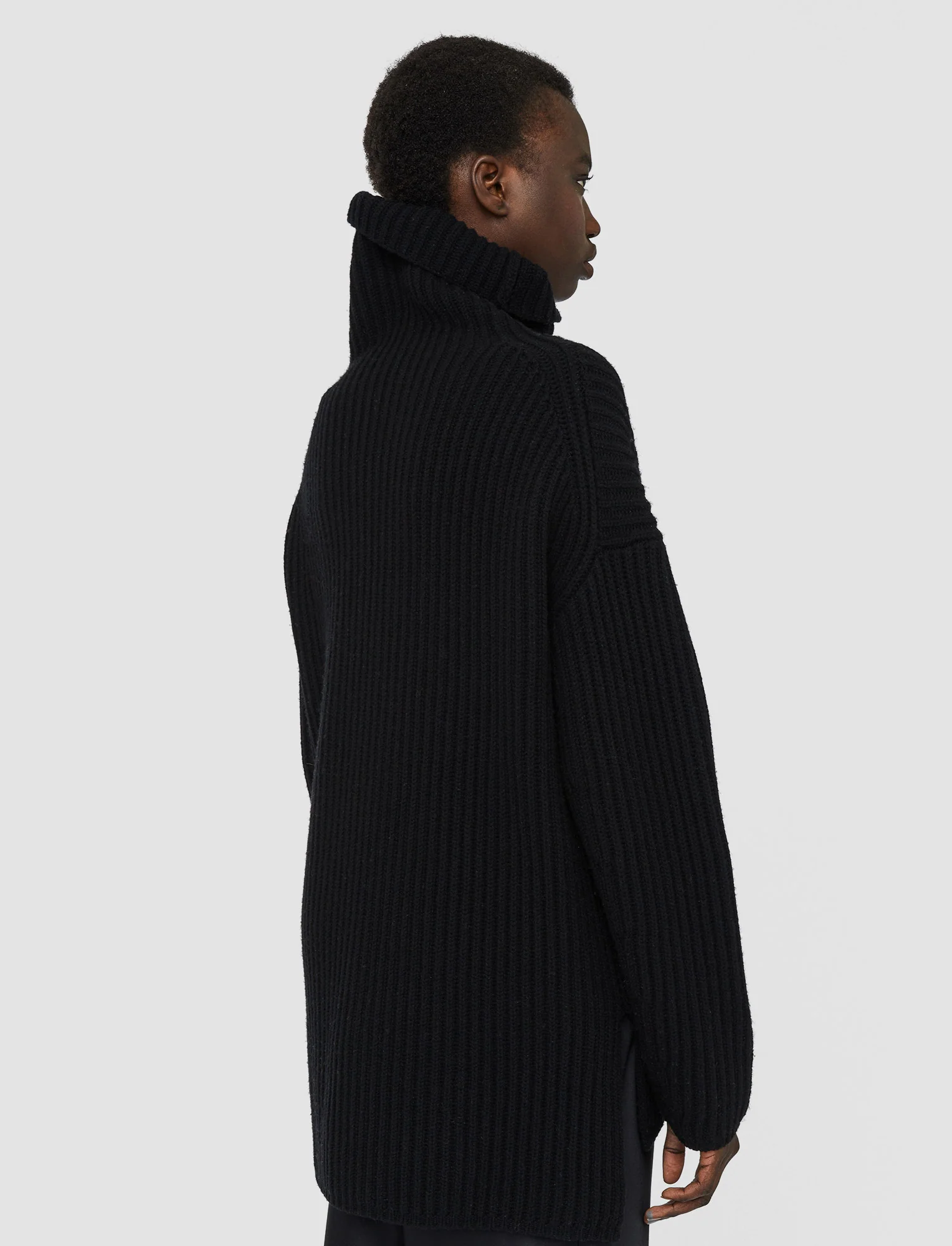 Cardigan Stitch High Neck Jumper - Image 4
