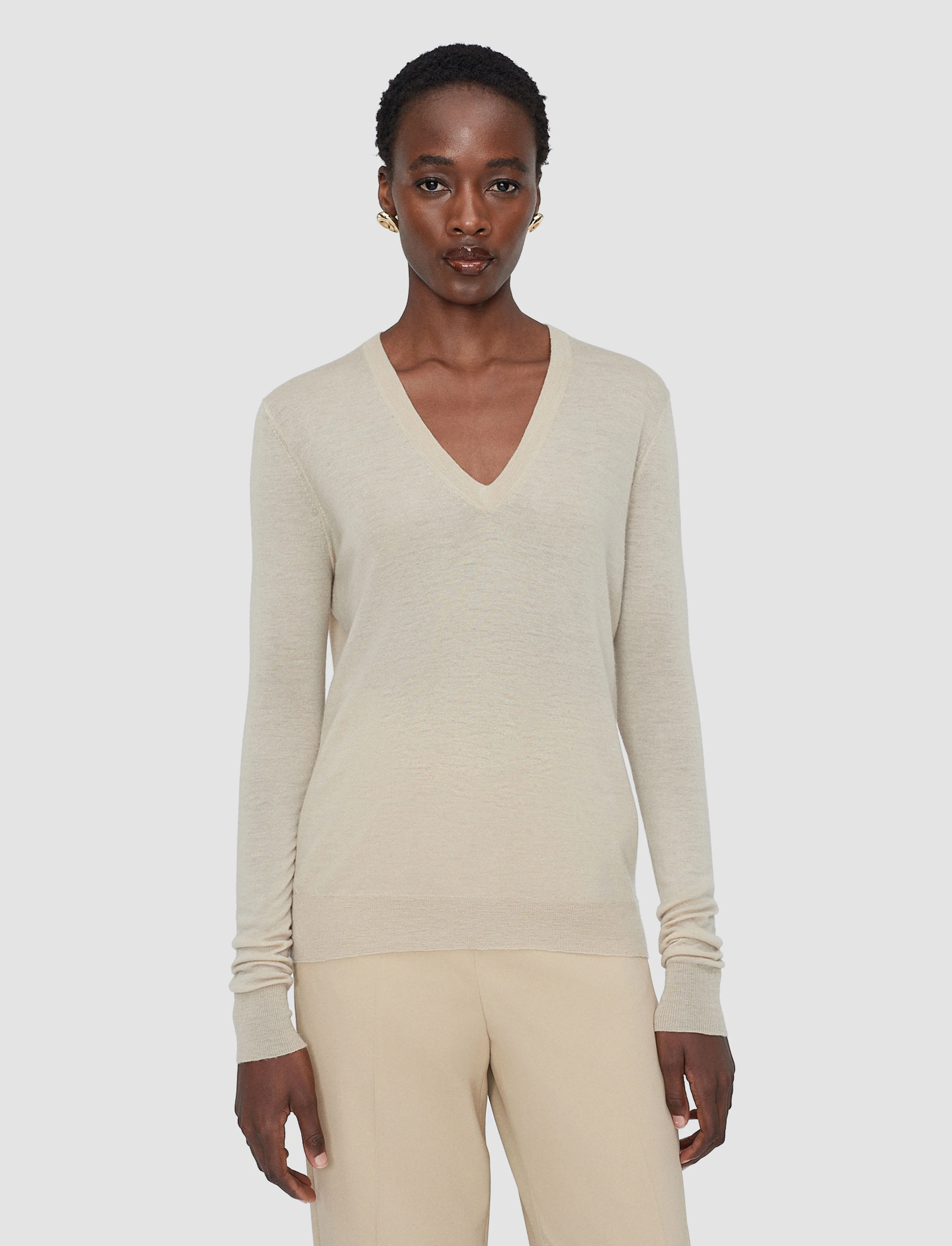 Cashair V Neck Jumper - Image 3