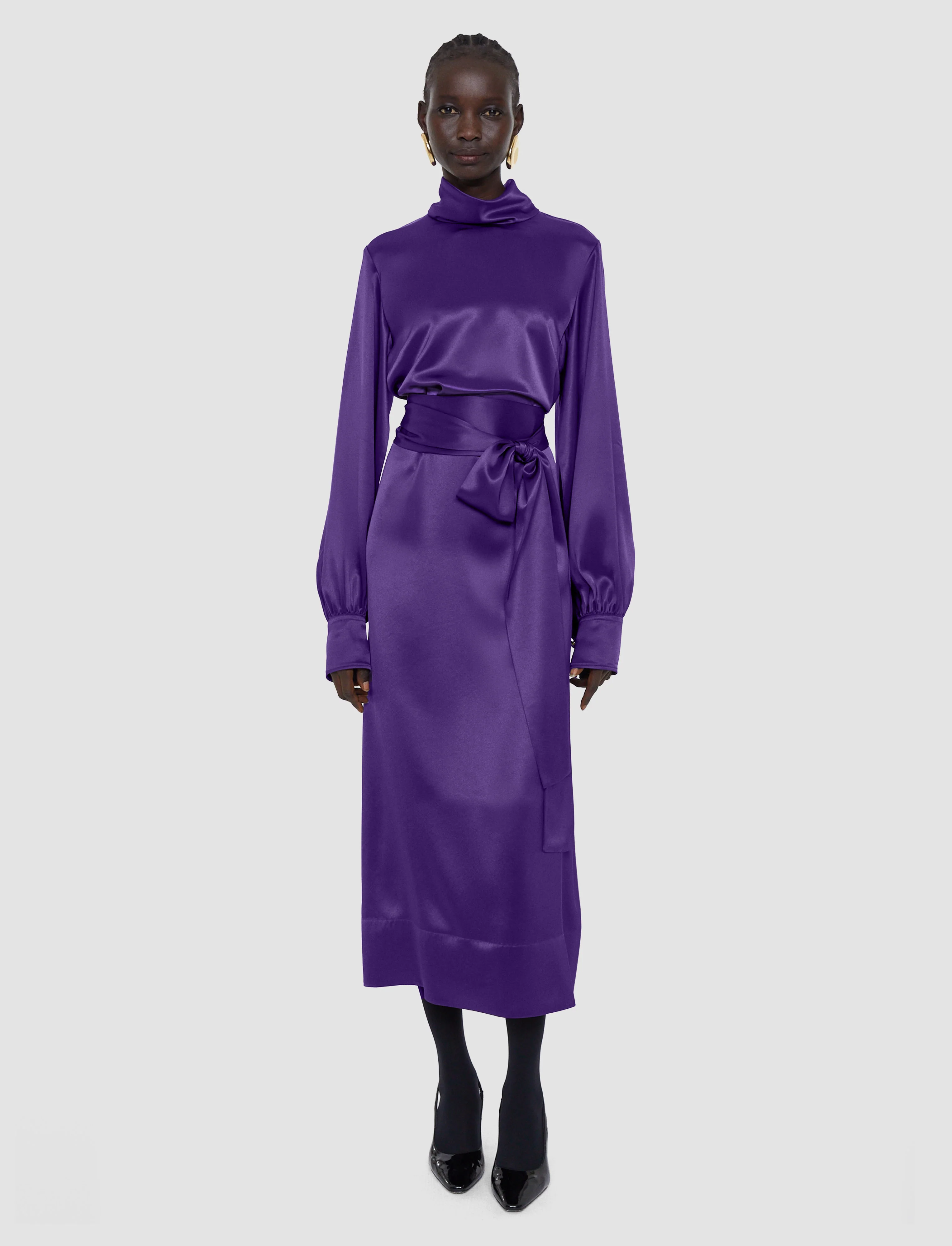 Cels Double Satin Dress - Image 3