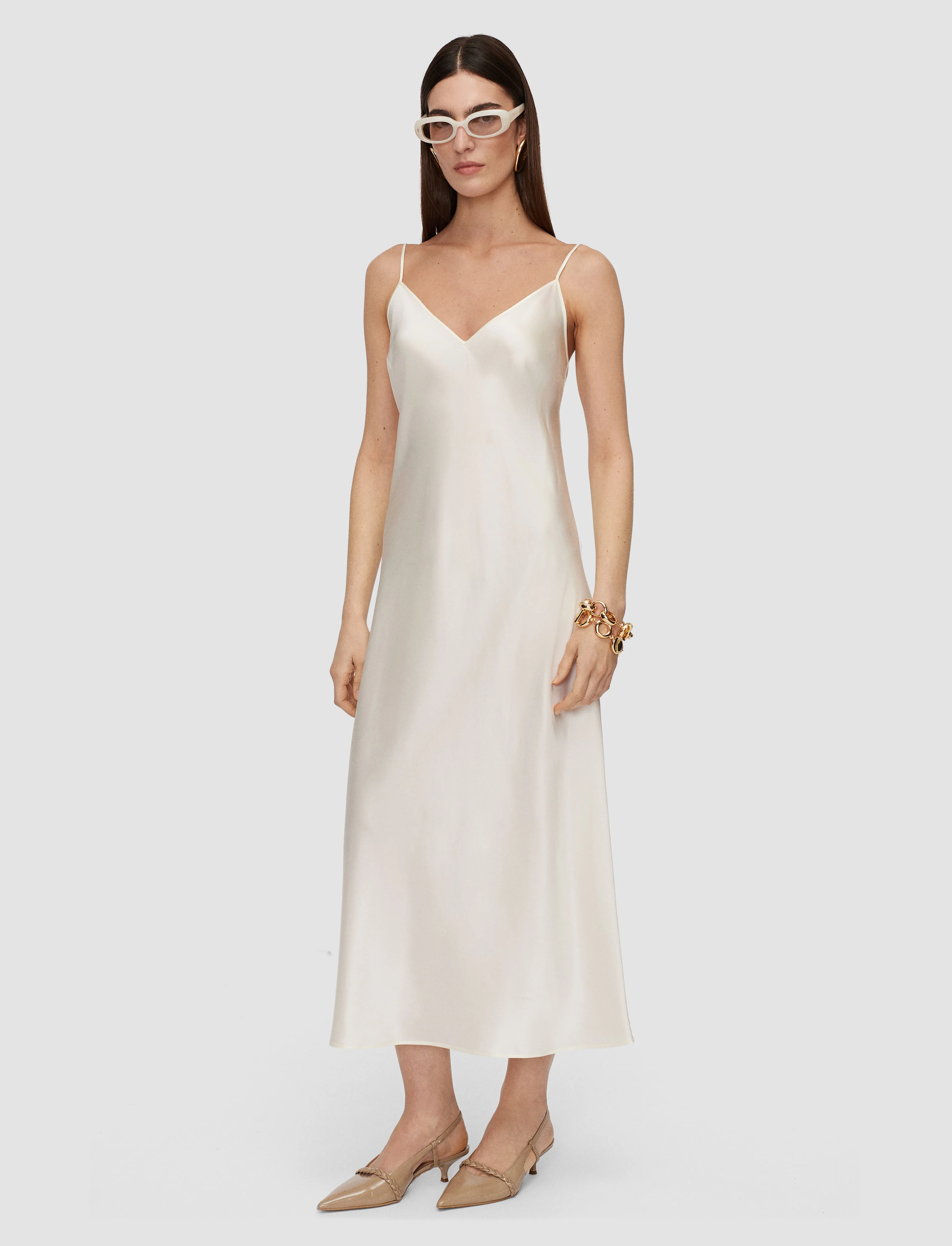 Clea Silk Satin Dress - Image 3