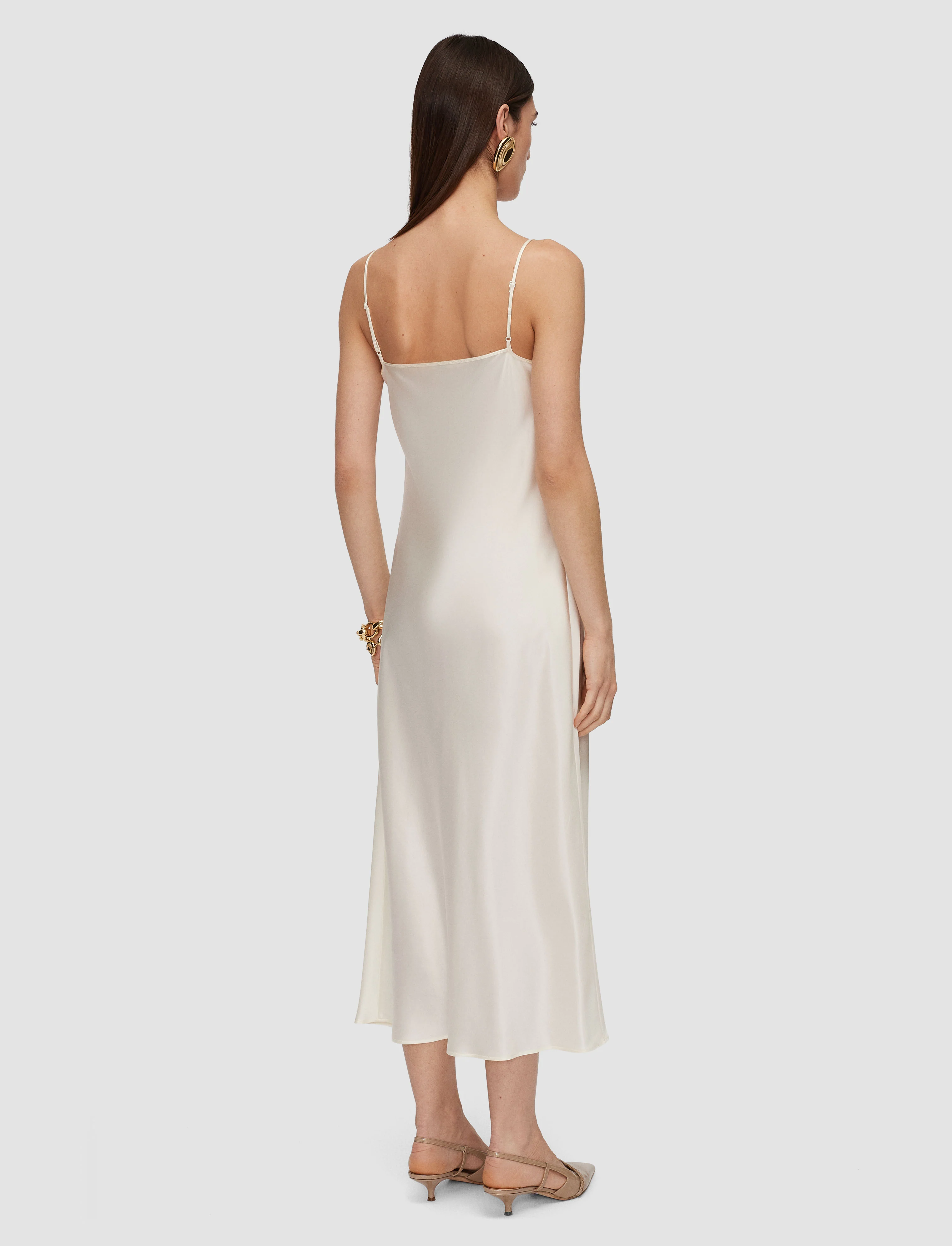 Clea Silk Satin Dress - Image 4