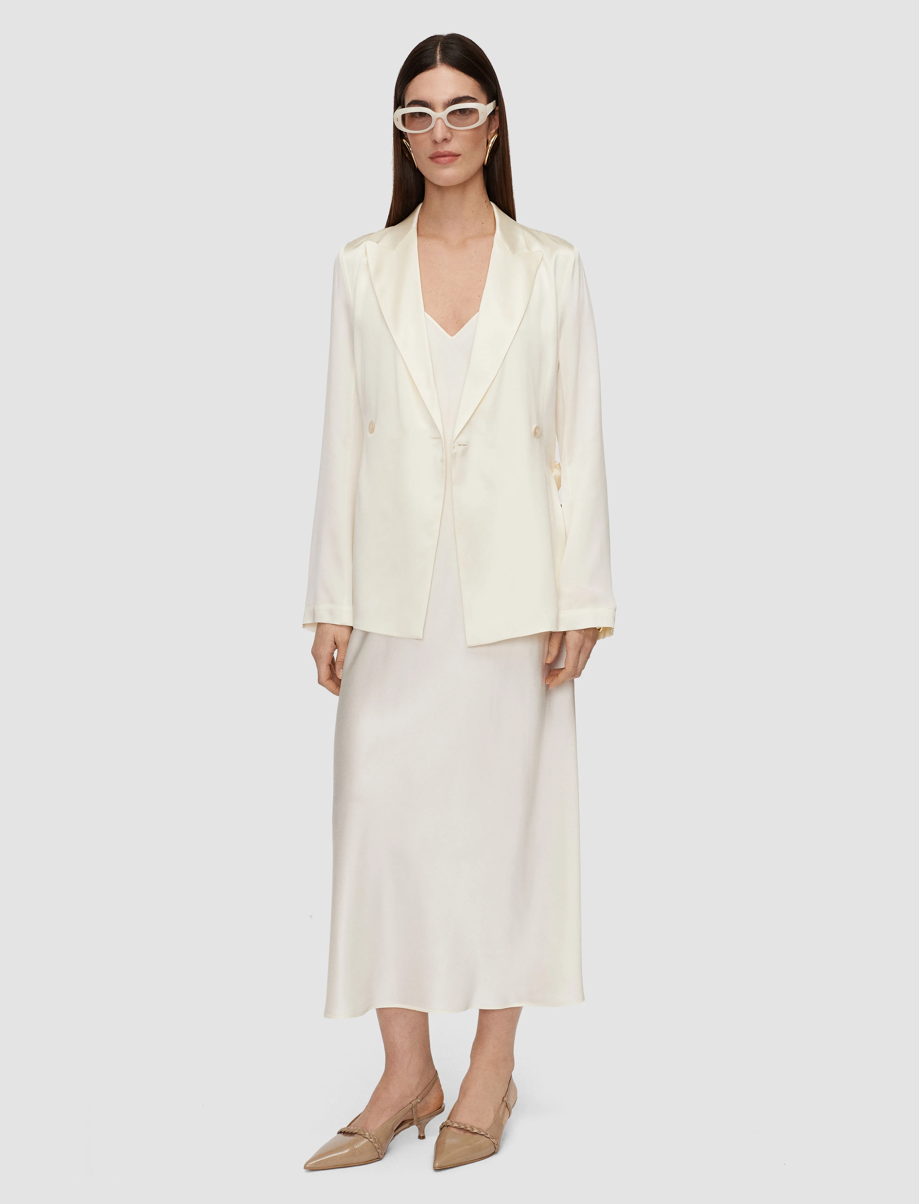 Clea Silk Satin Dress - Image 5