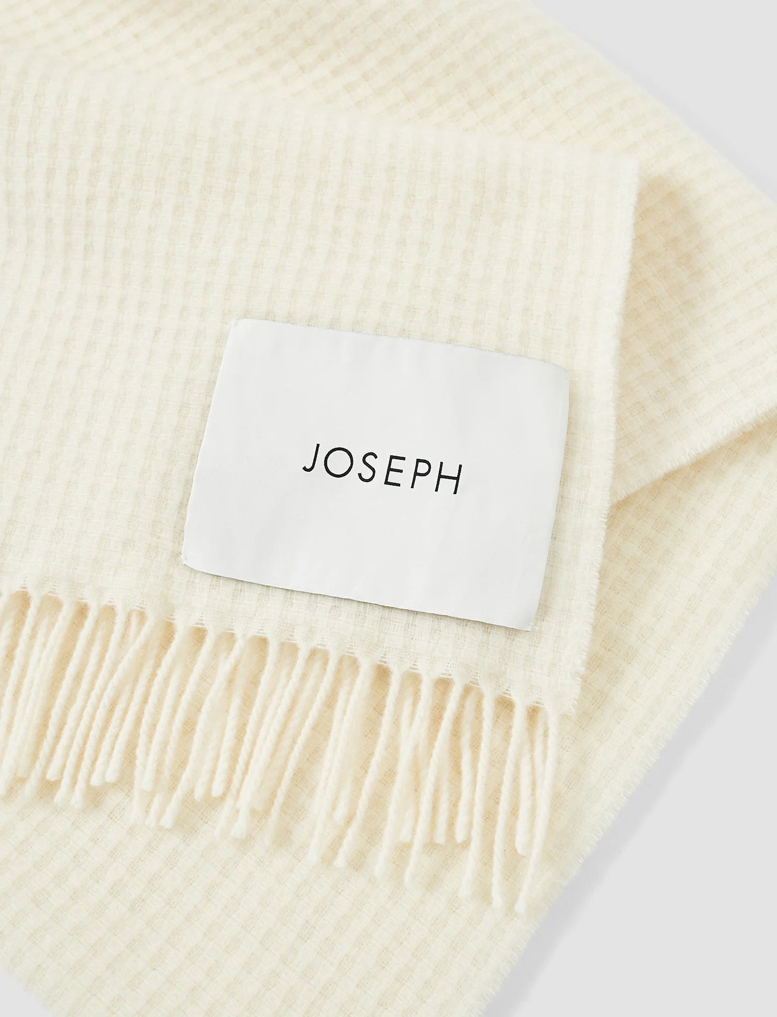 Flora Waffle Wool Scarf - Image 5