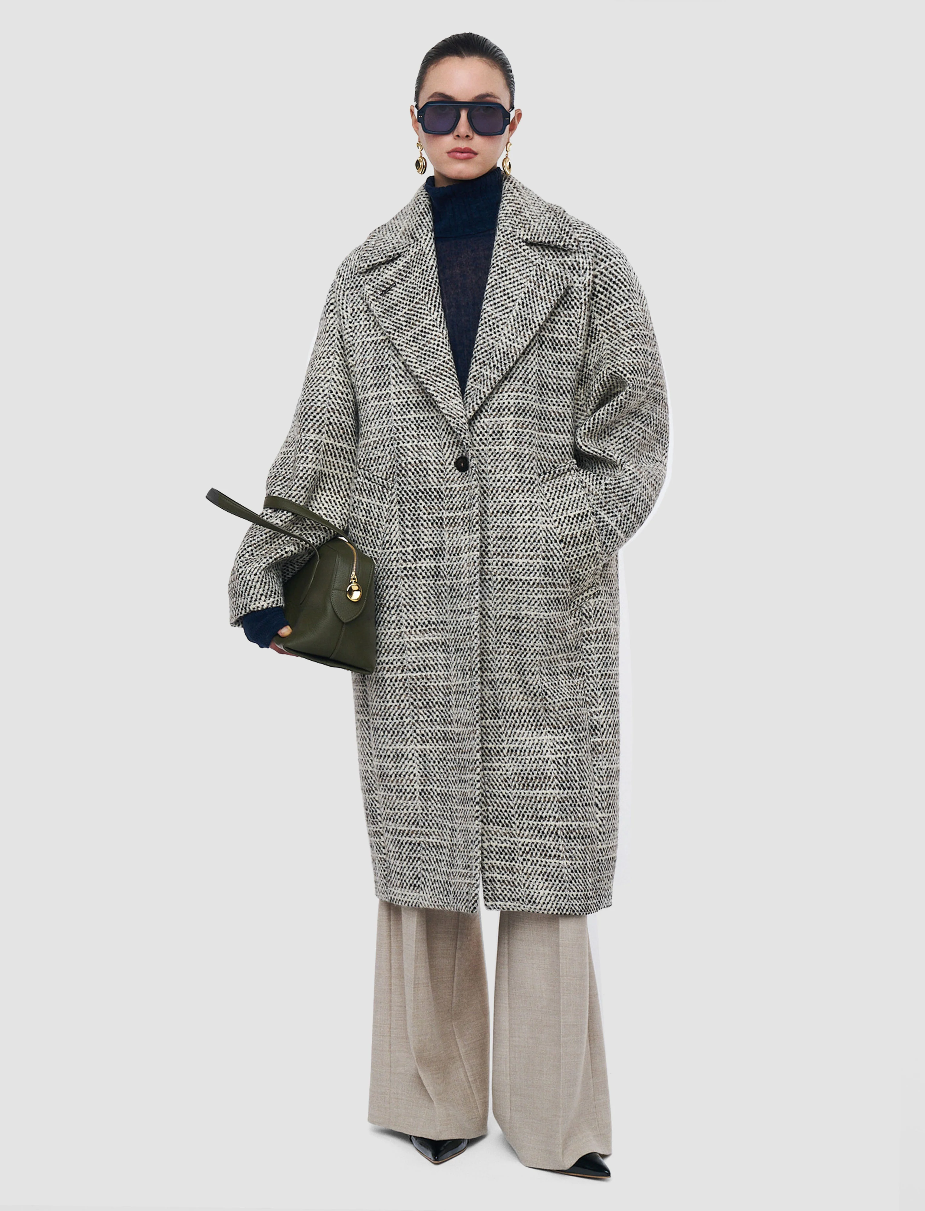 Florent Crosshatch Virgin Wool Coat - Image 6