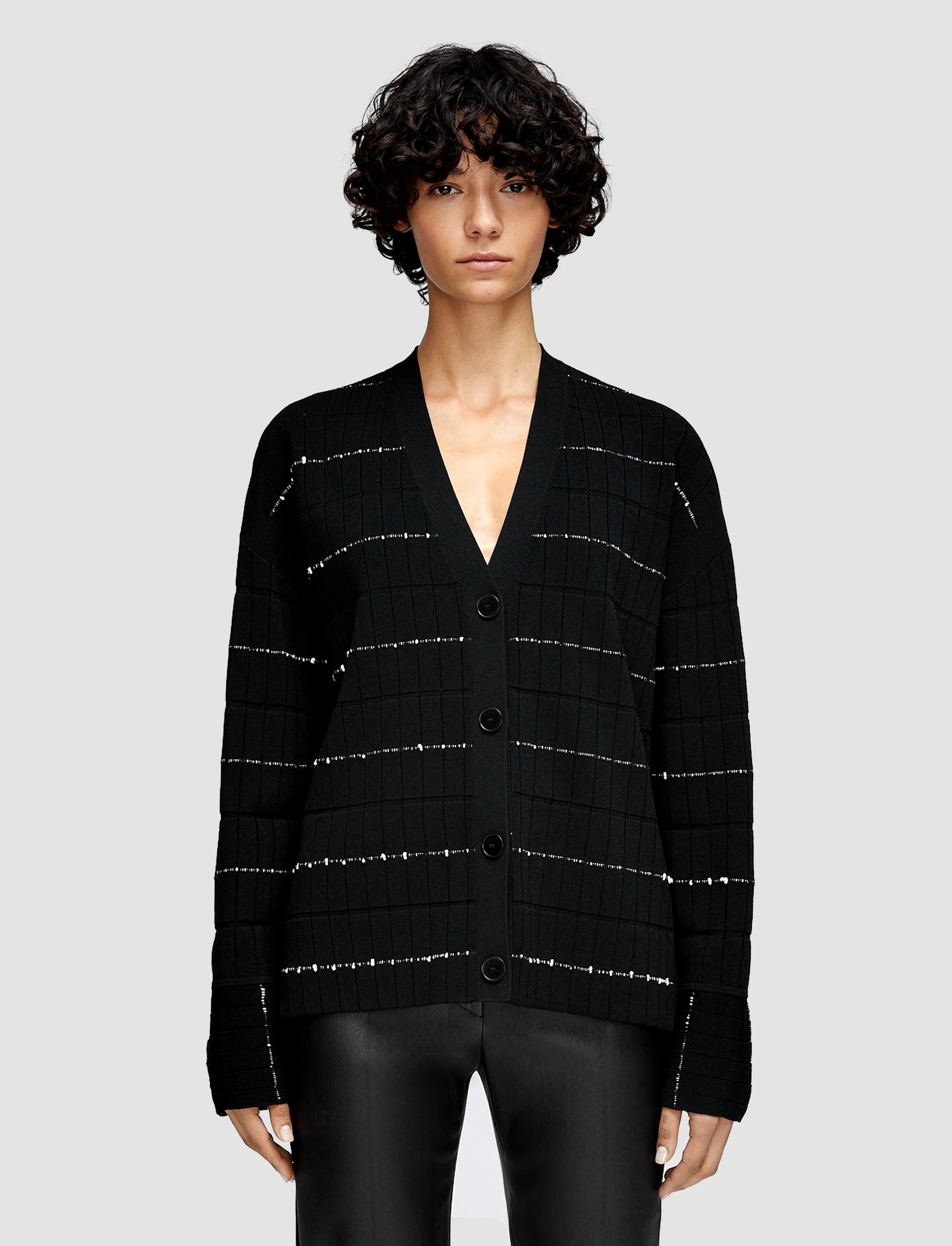 Fragmented Stripes Cardigan - Image 3