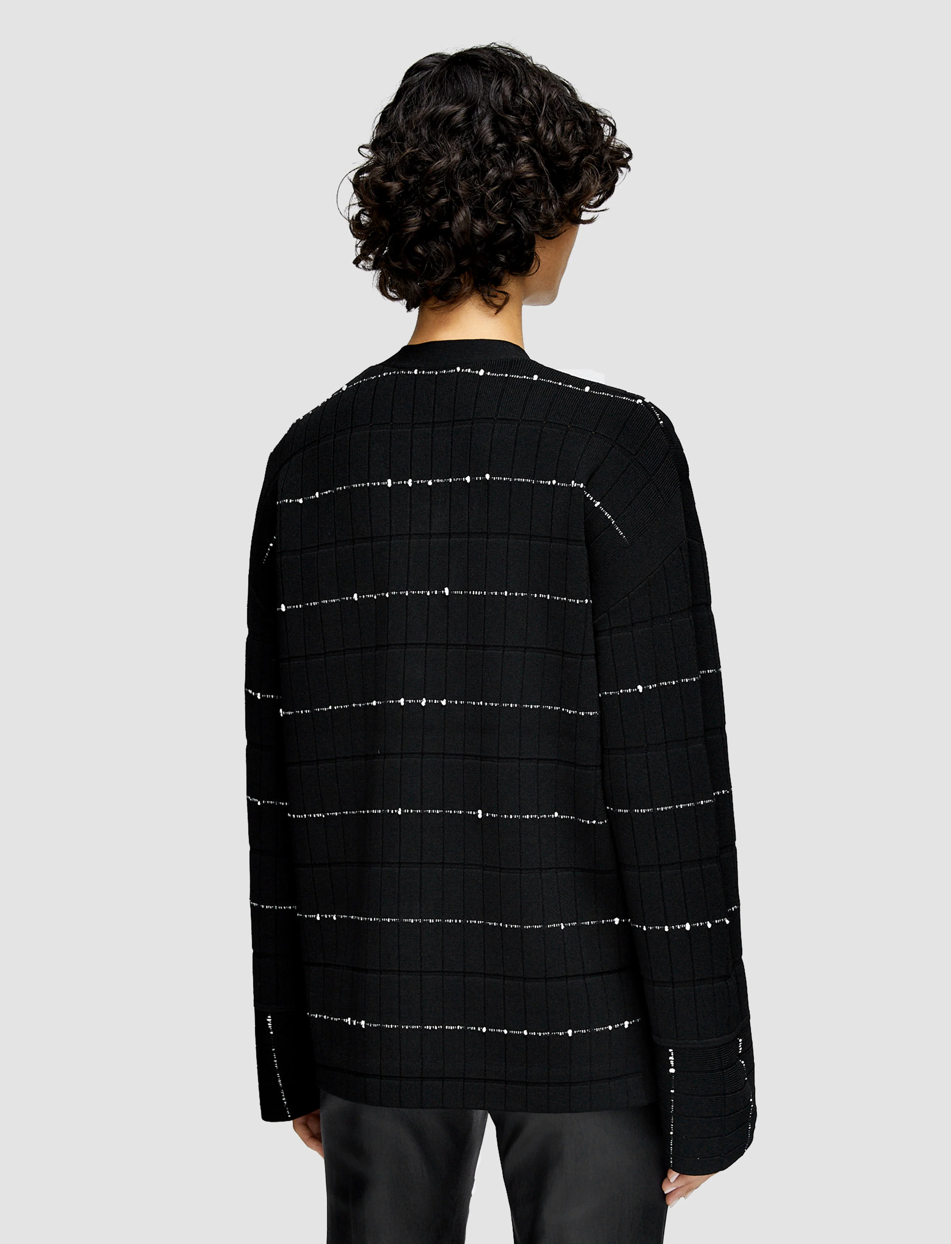 Fragmented Stripes Cardigan - Image 4