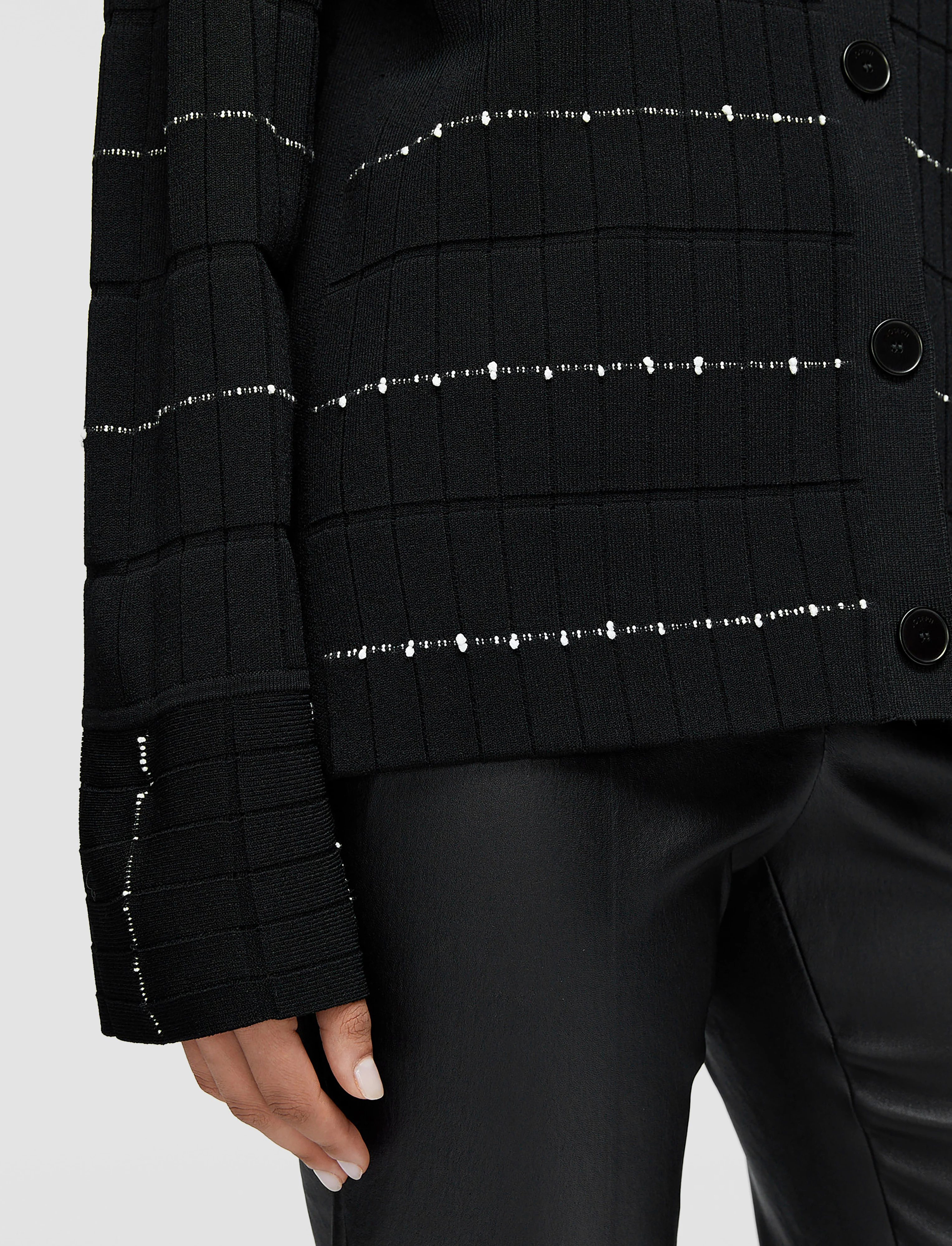 Fragmented Stripes Cardigan - Image 5