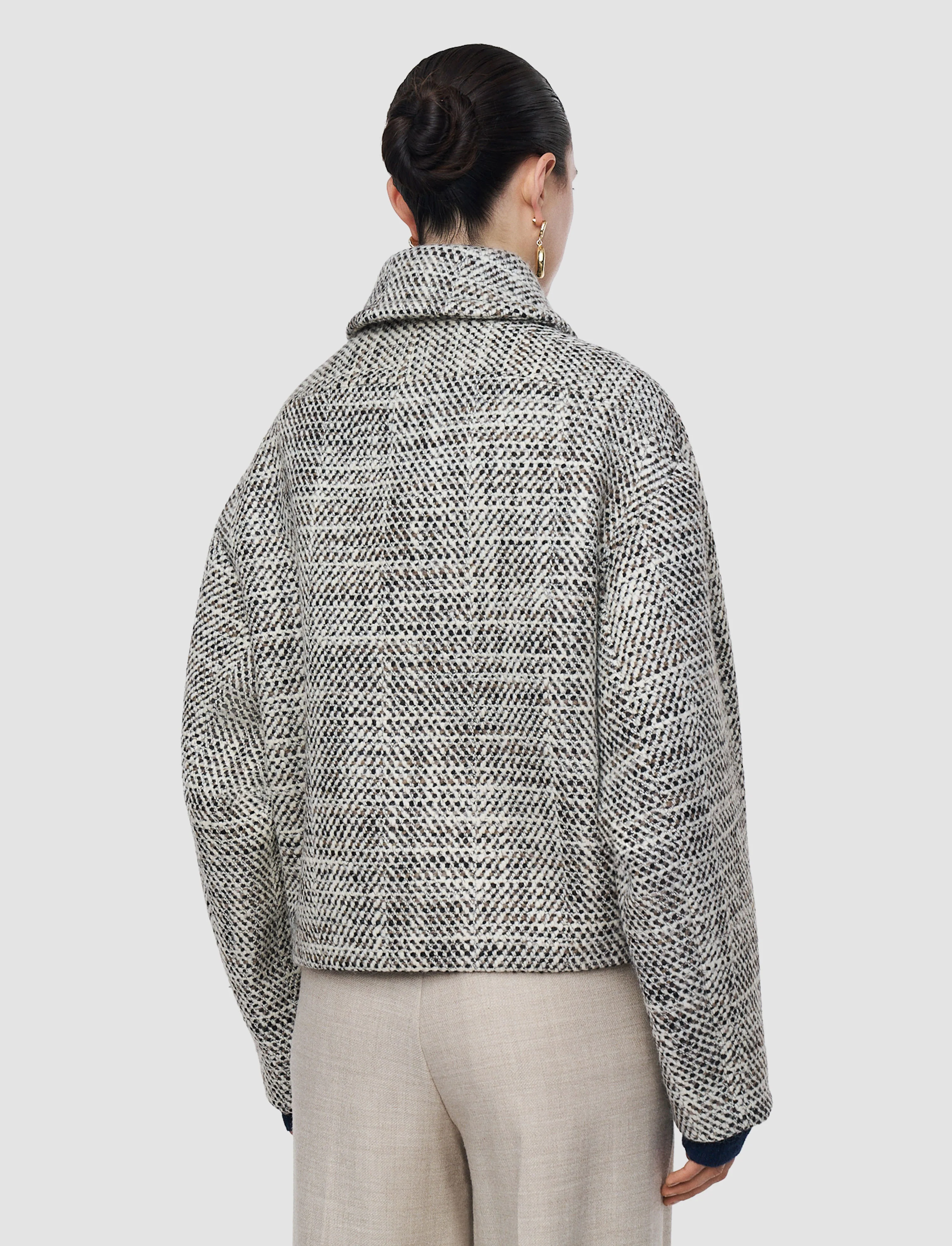 Geroux Crosshatch Virgin Wool Coat - Image 4