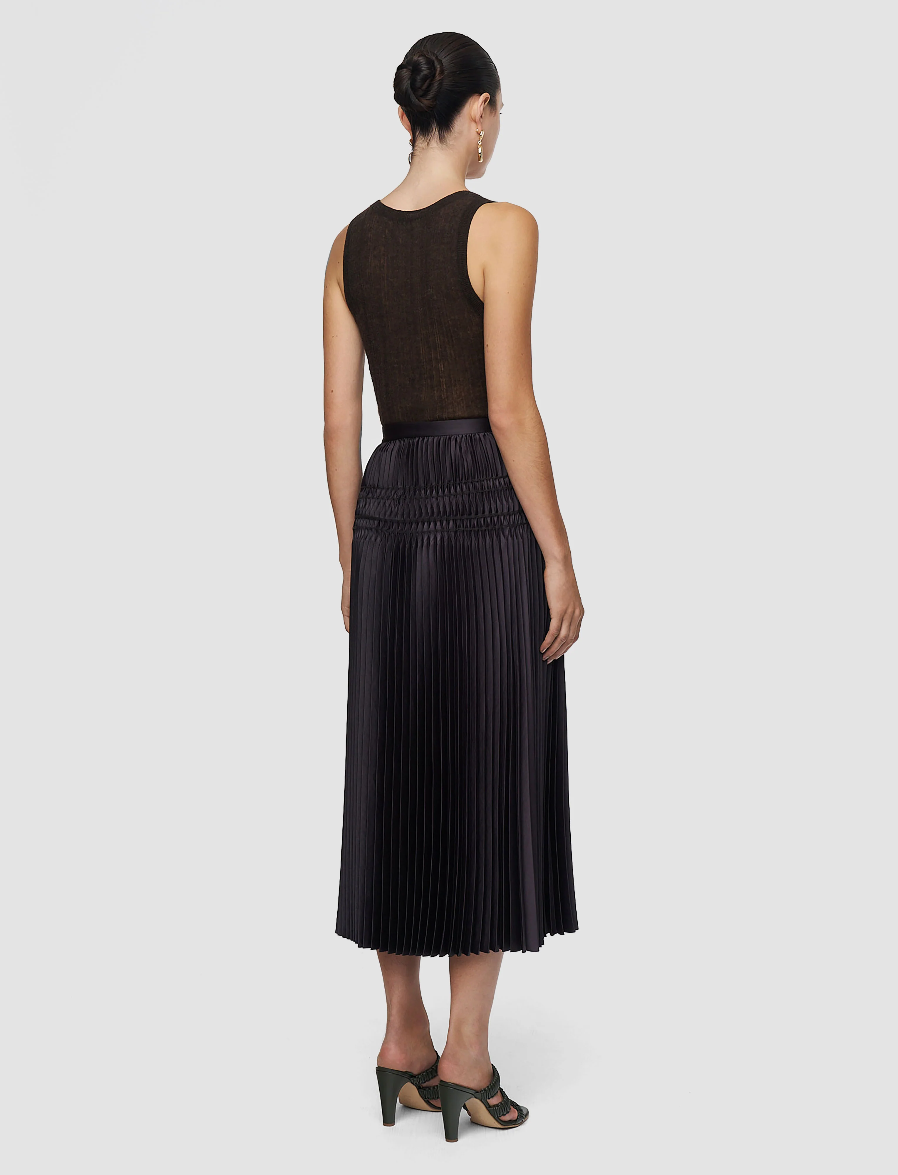 Hayes Pleated Woven Skirt - Image 3