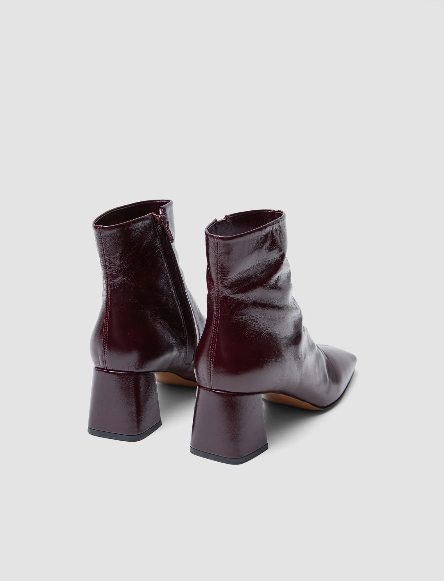 Heeled Patent Leather Ankle Boots - Image 3