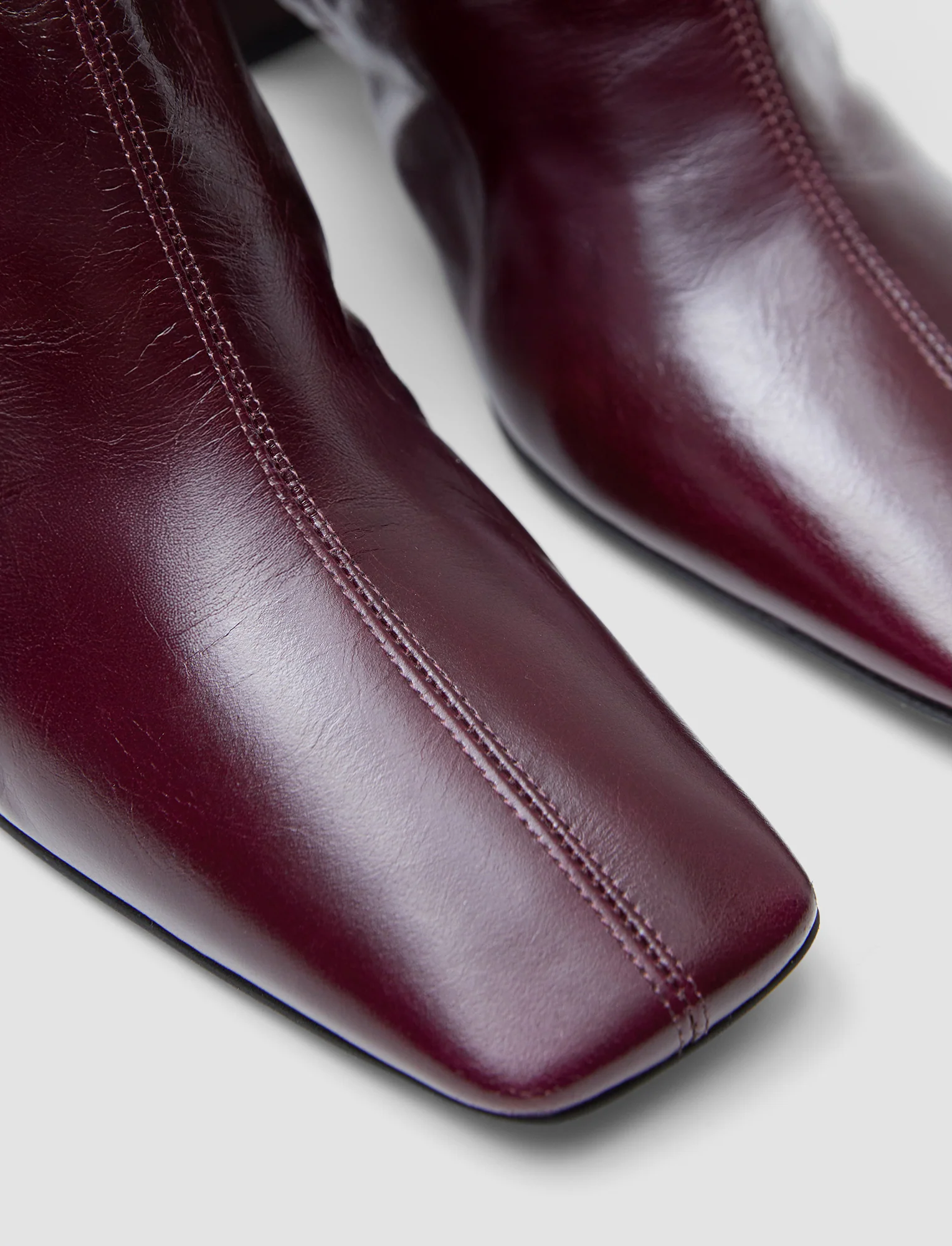 Heeled Patent Leather Ankle Boots - Image 4