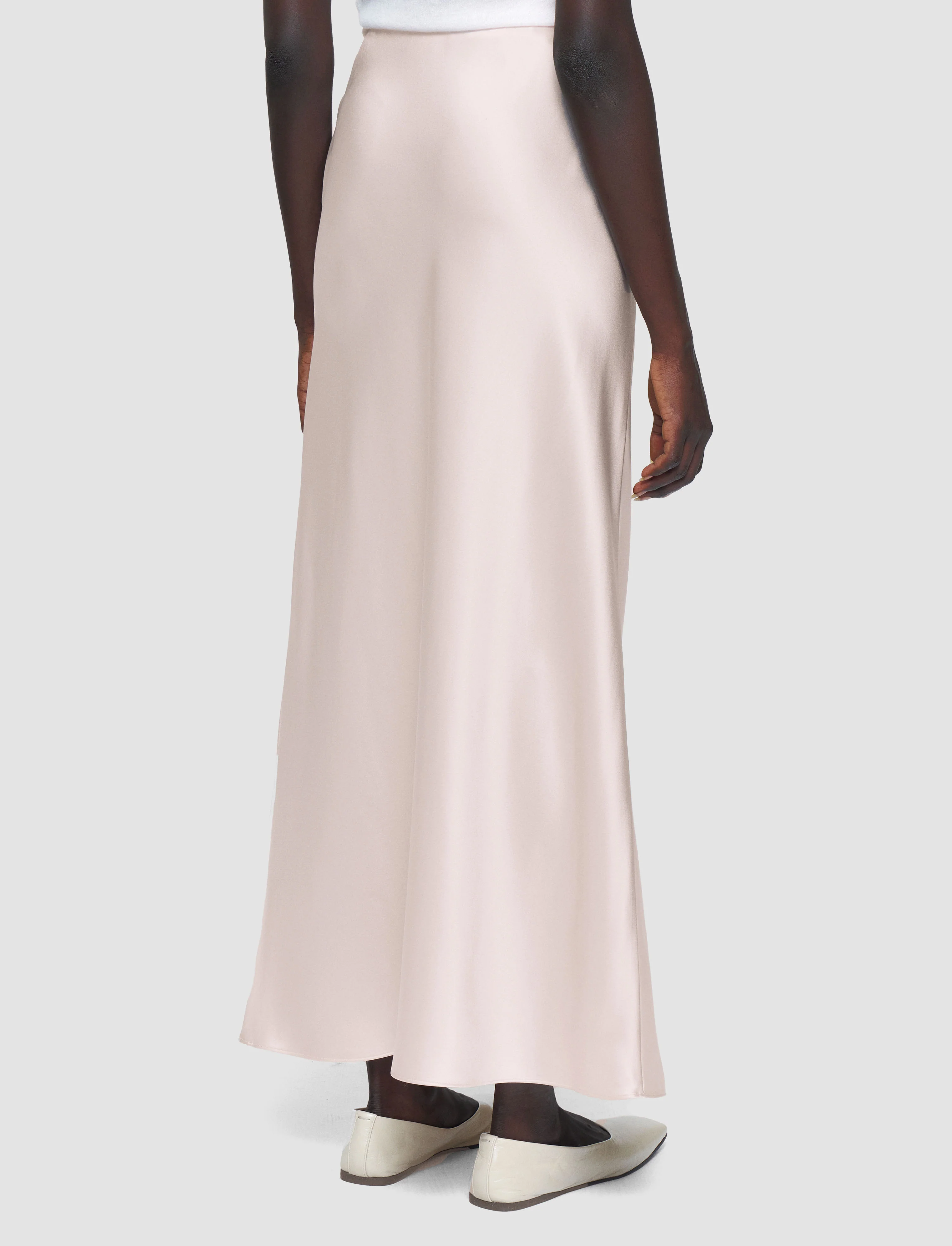 Isaak Long Silk Satin Skirt - Image 3