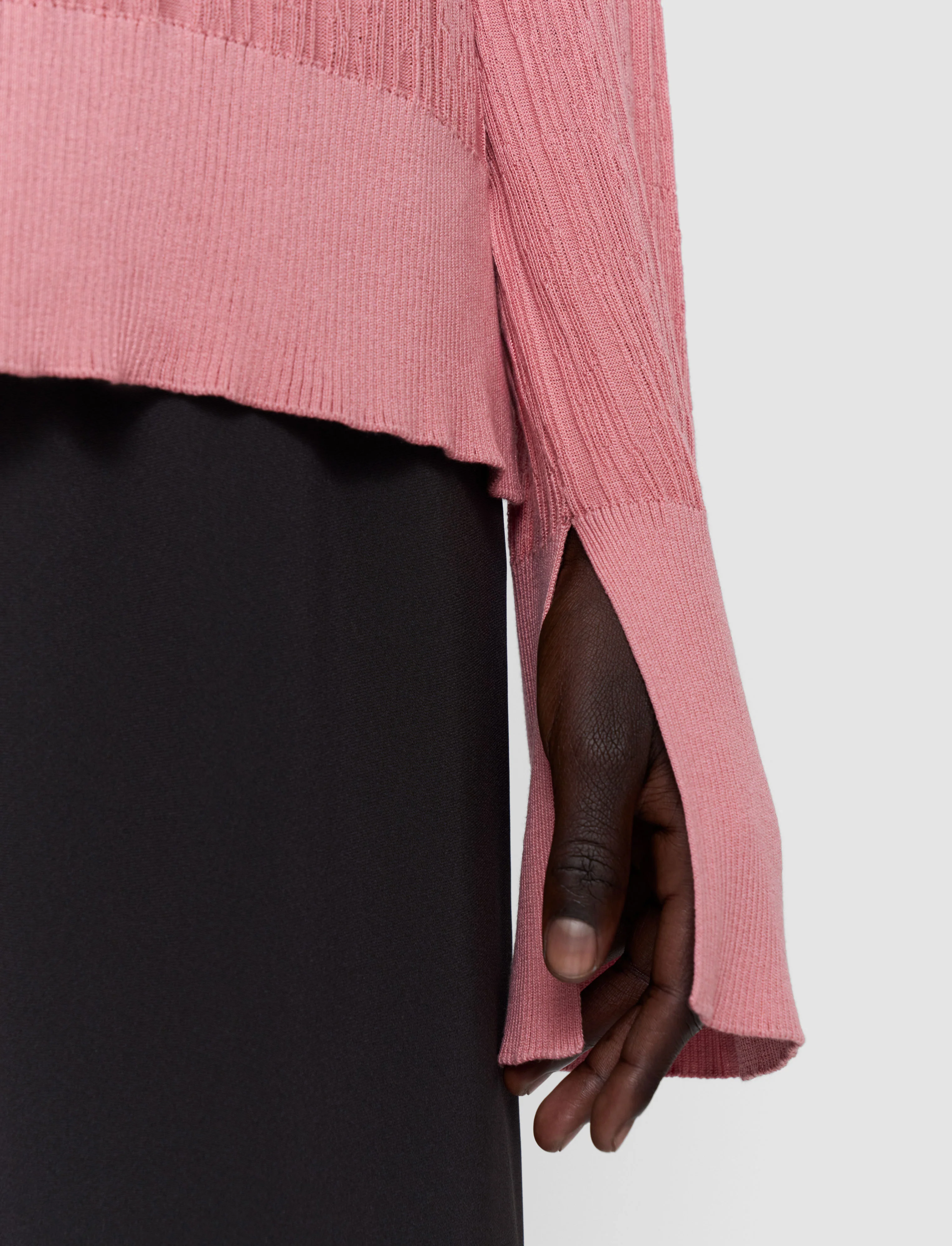 Jardin Silk Cotton Rib Jumper - Image 5