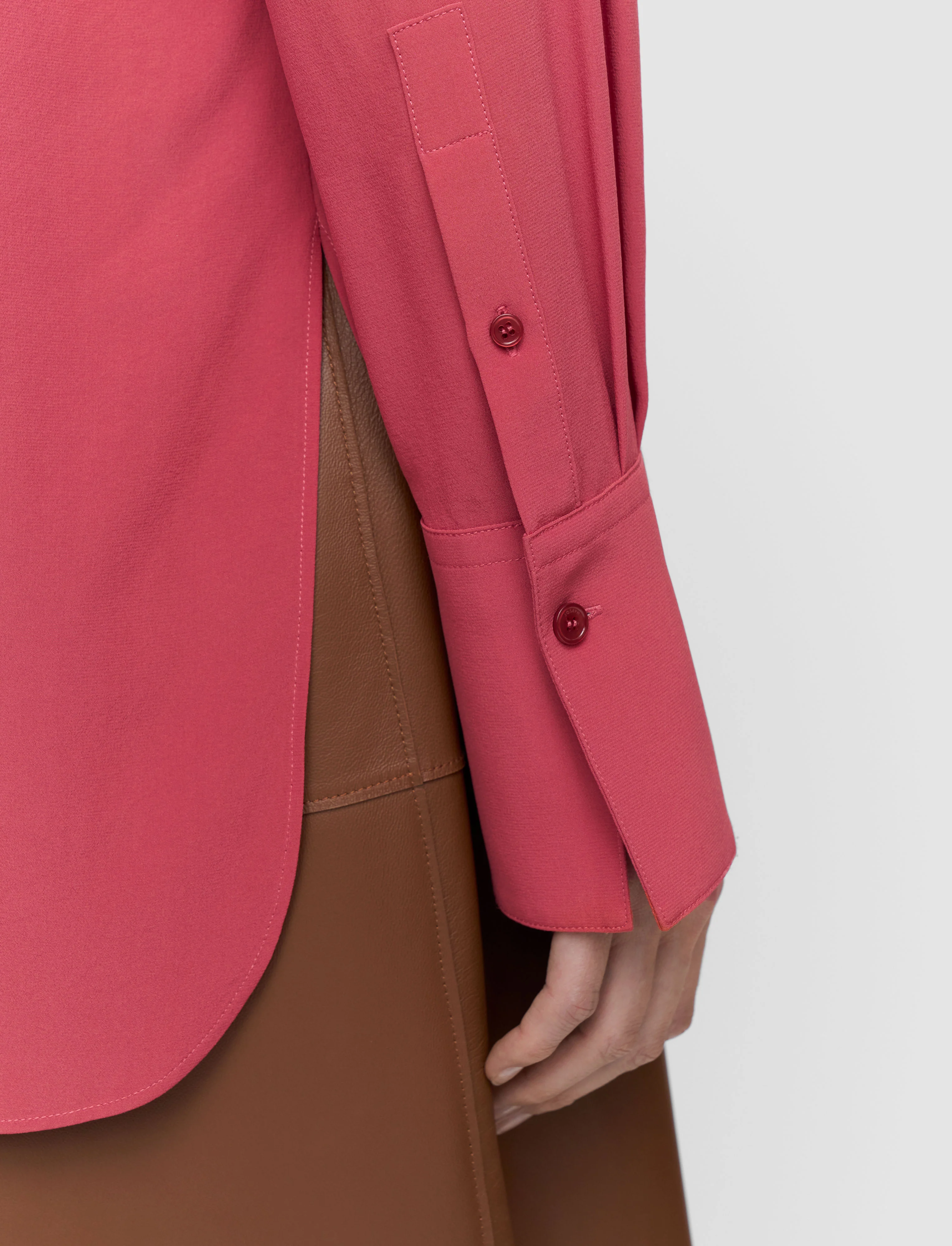 Joe Crepe de Chine Silk Blouse - Image 5
