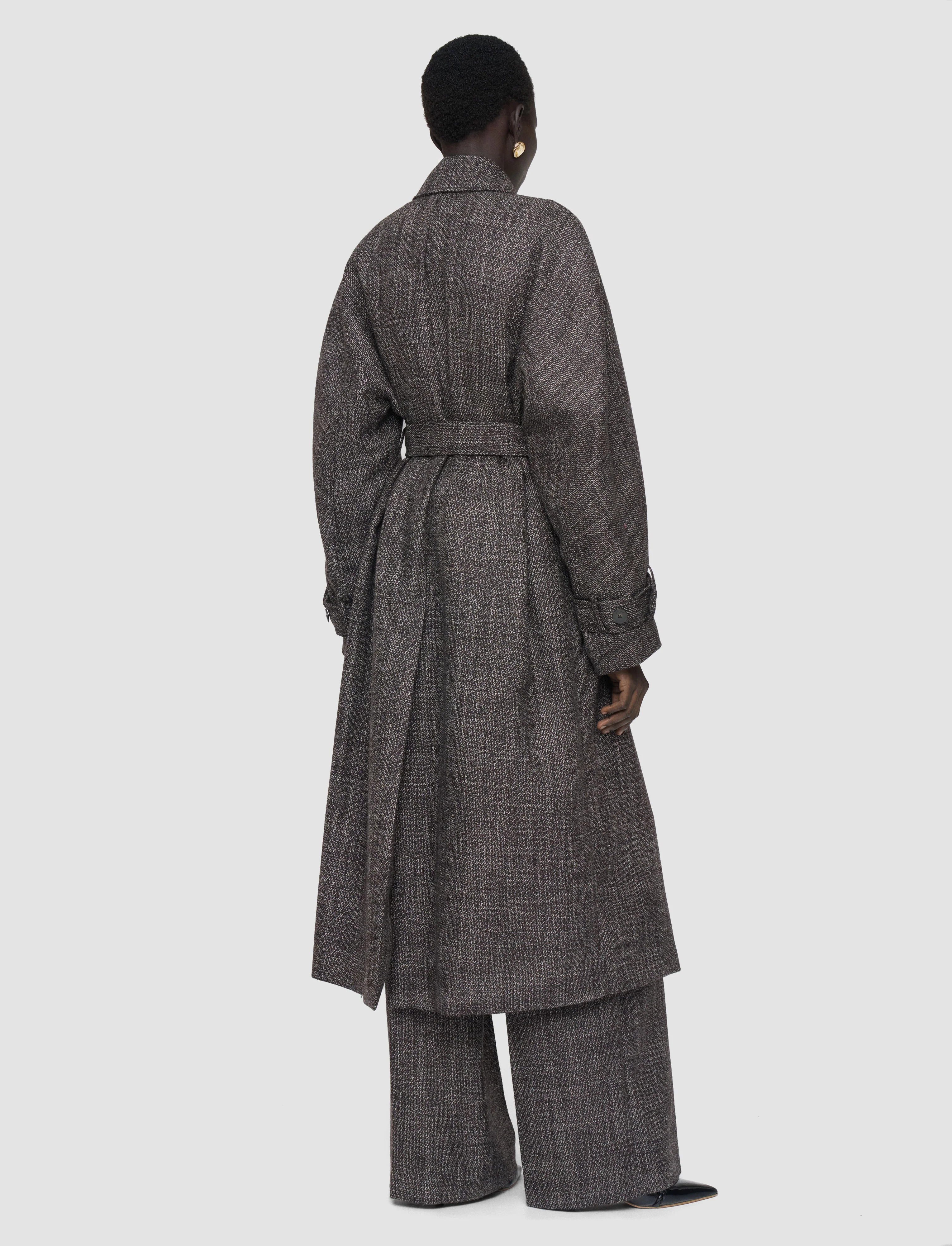 Laurin Textured Tailoring Wool Coat - Image 3