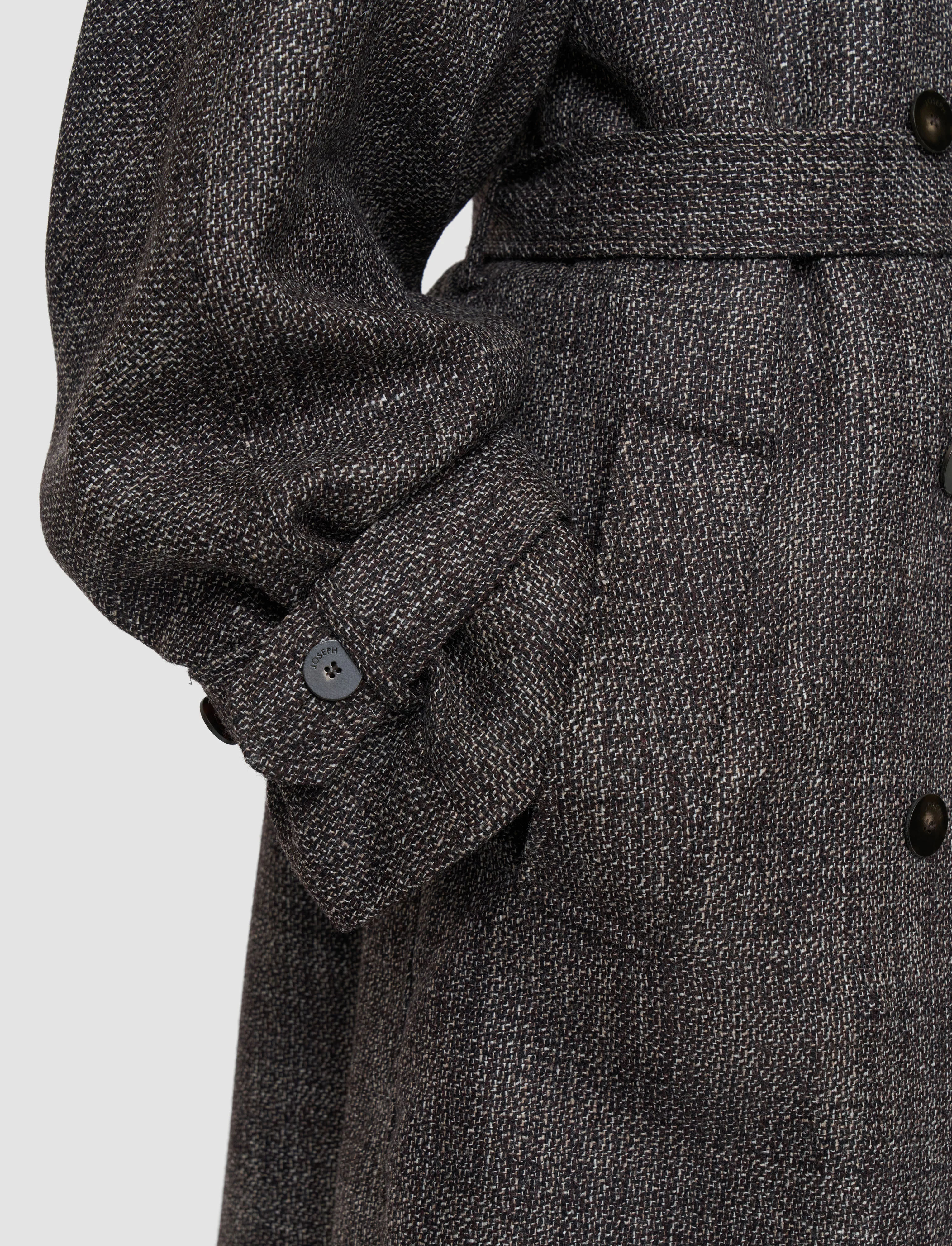 Laurin Textured Tailoring Wool Coat - Image 4