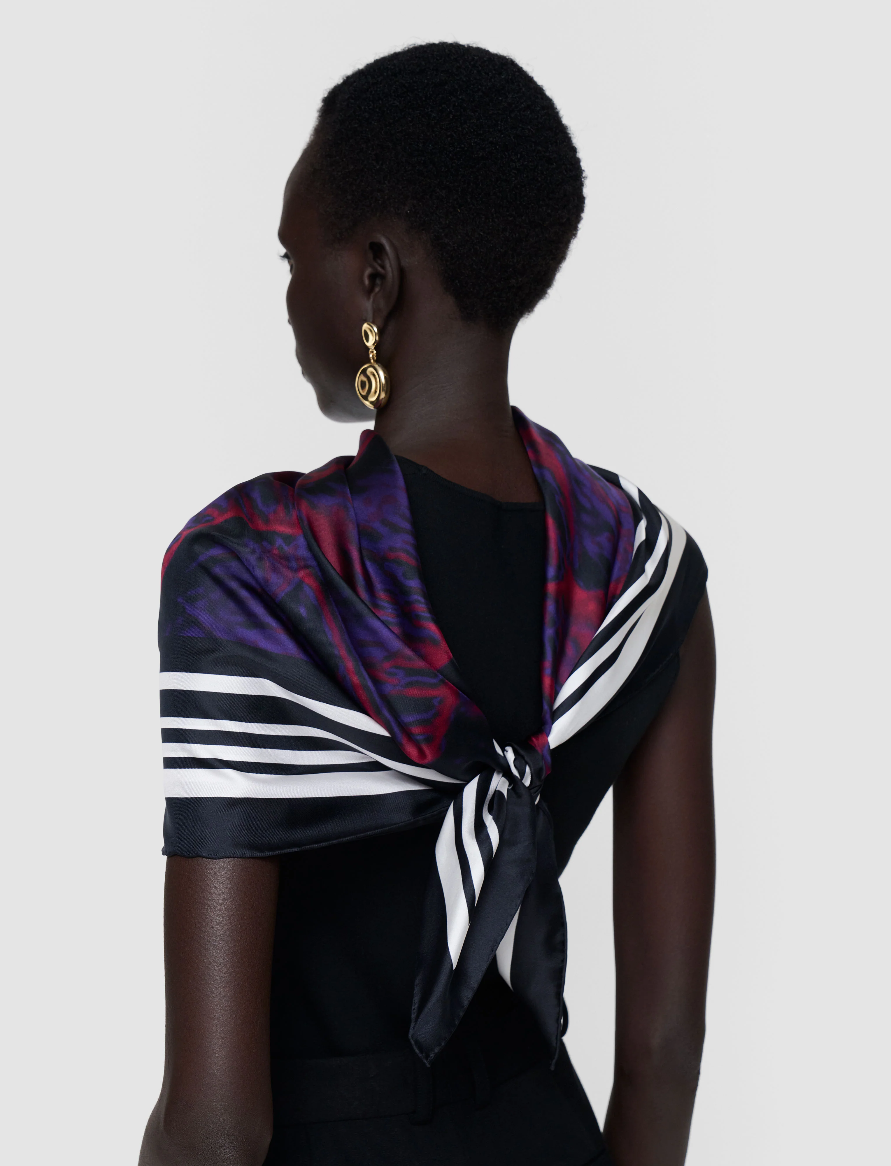 Layla Large Silk Scarf - Image 4