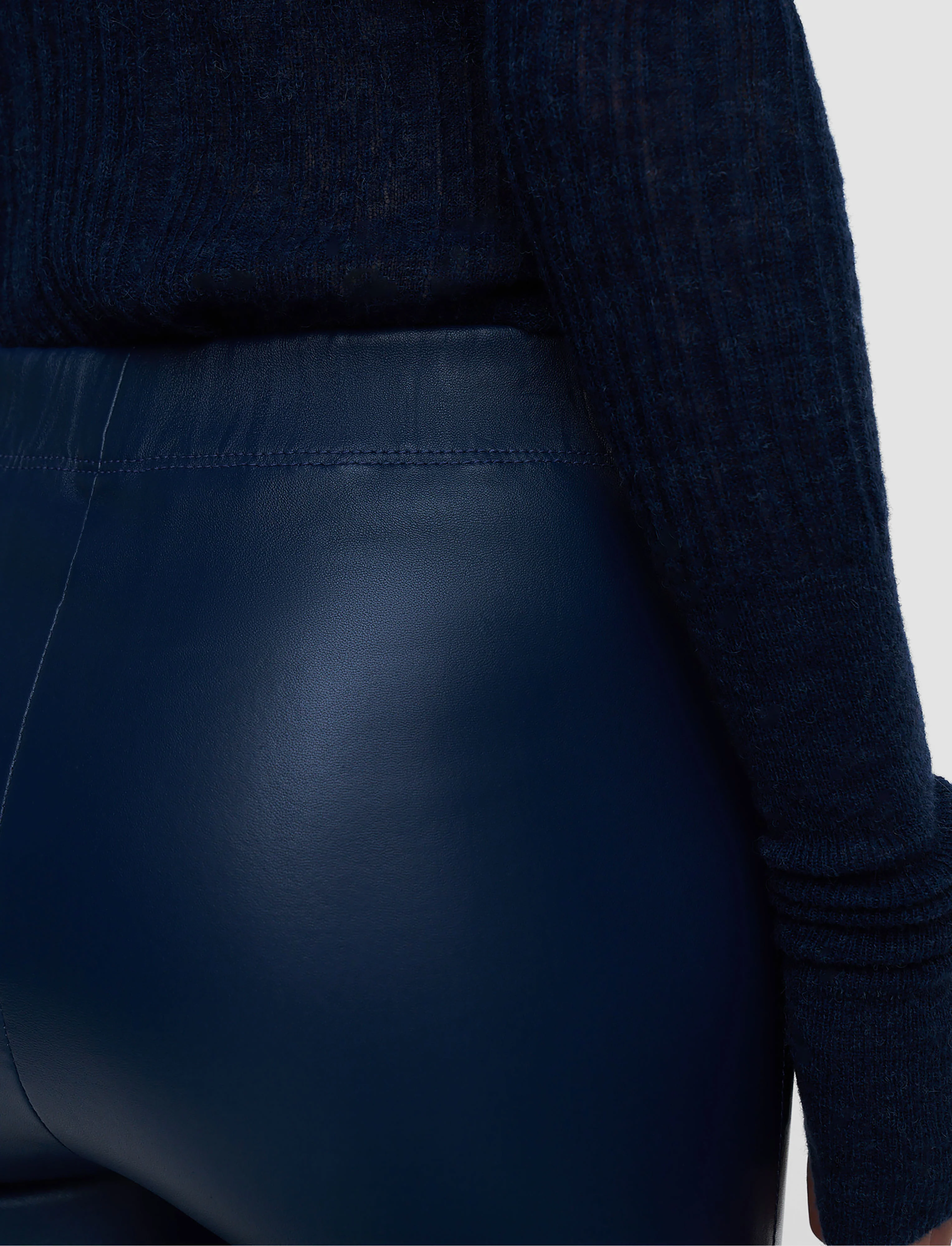 Leather Stretch Leggings - Image 4
