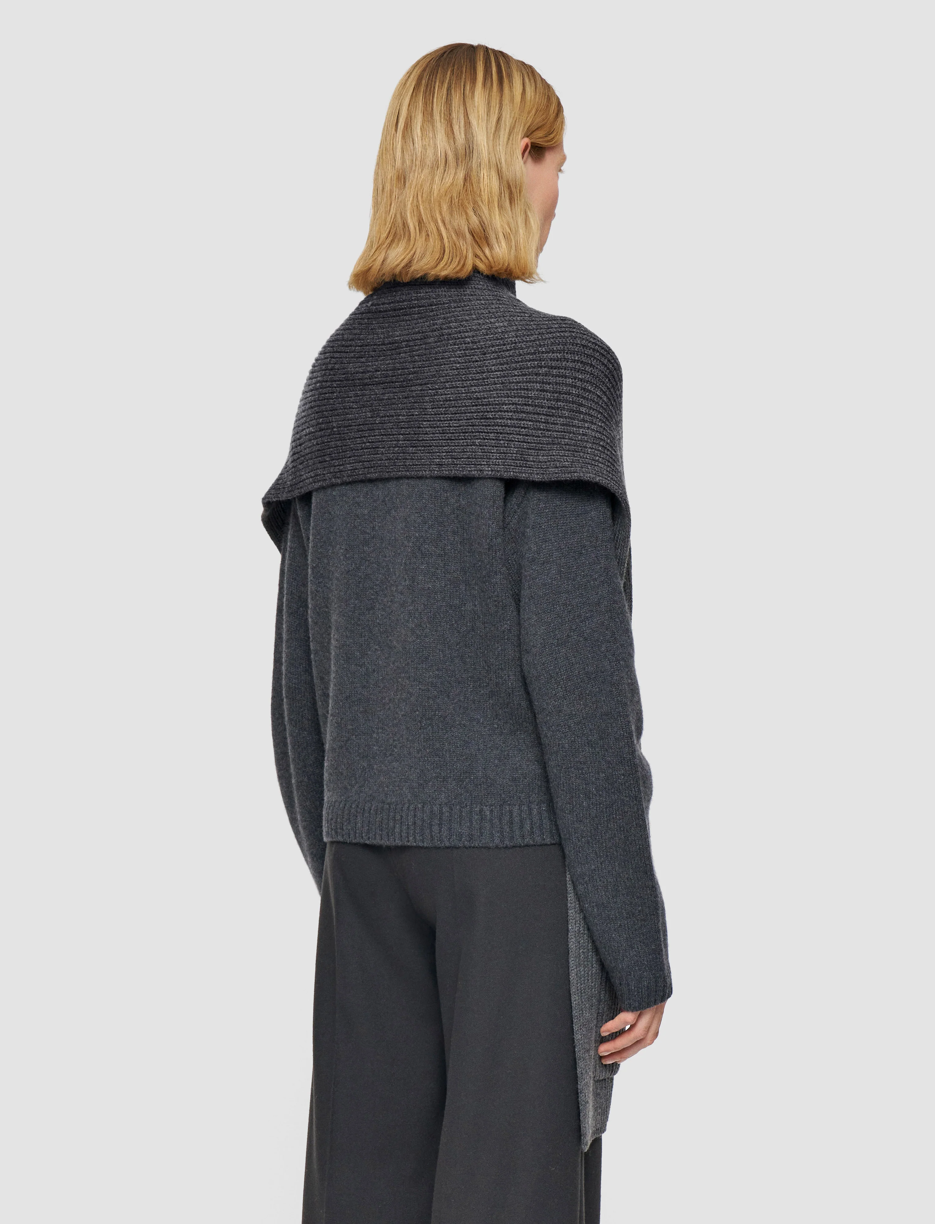 Light Cardigan Stitch Button Scarf - Image 4