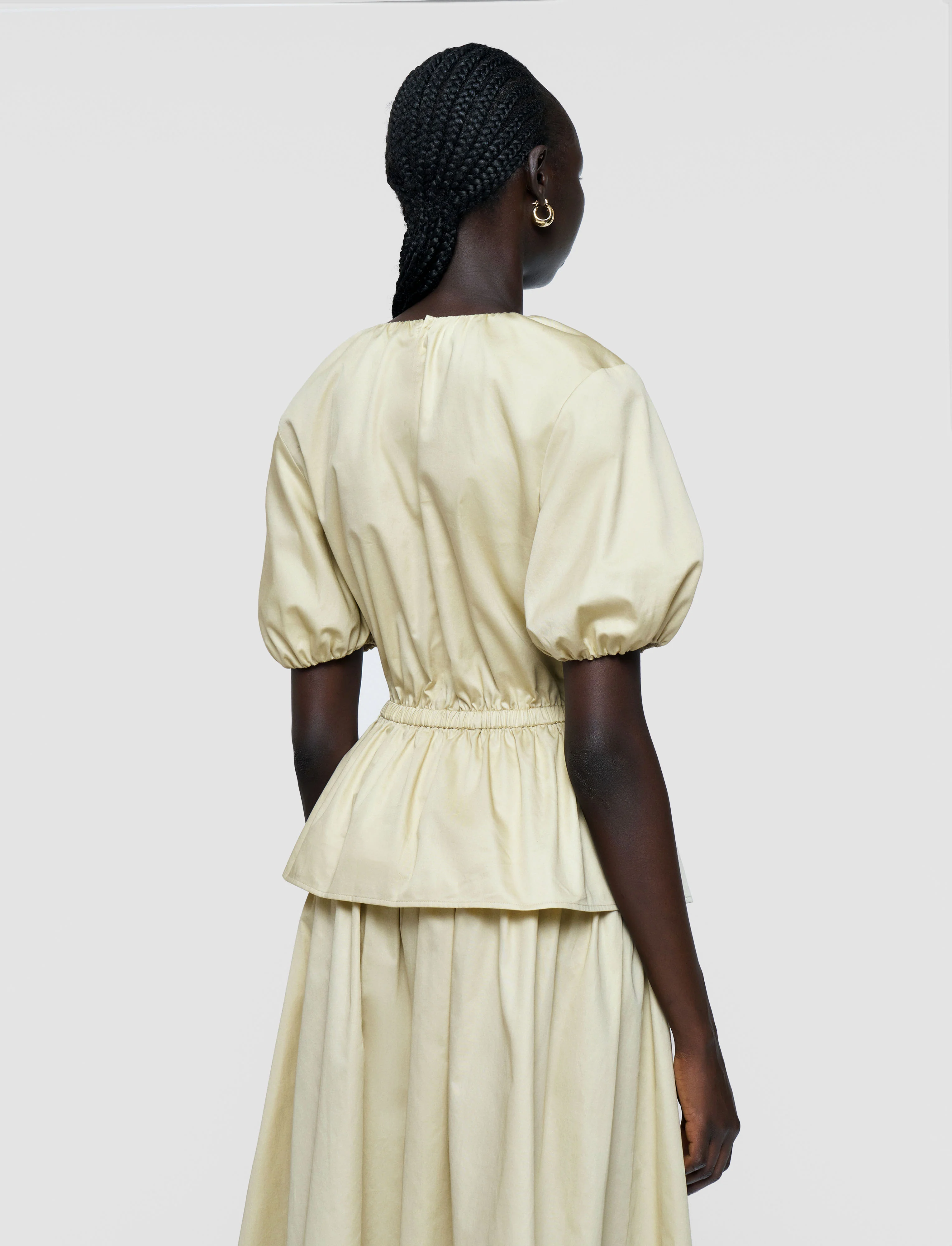 Merlin Cotton Sateen Blouse - Image 4