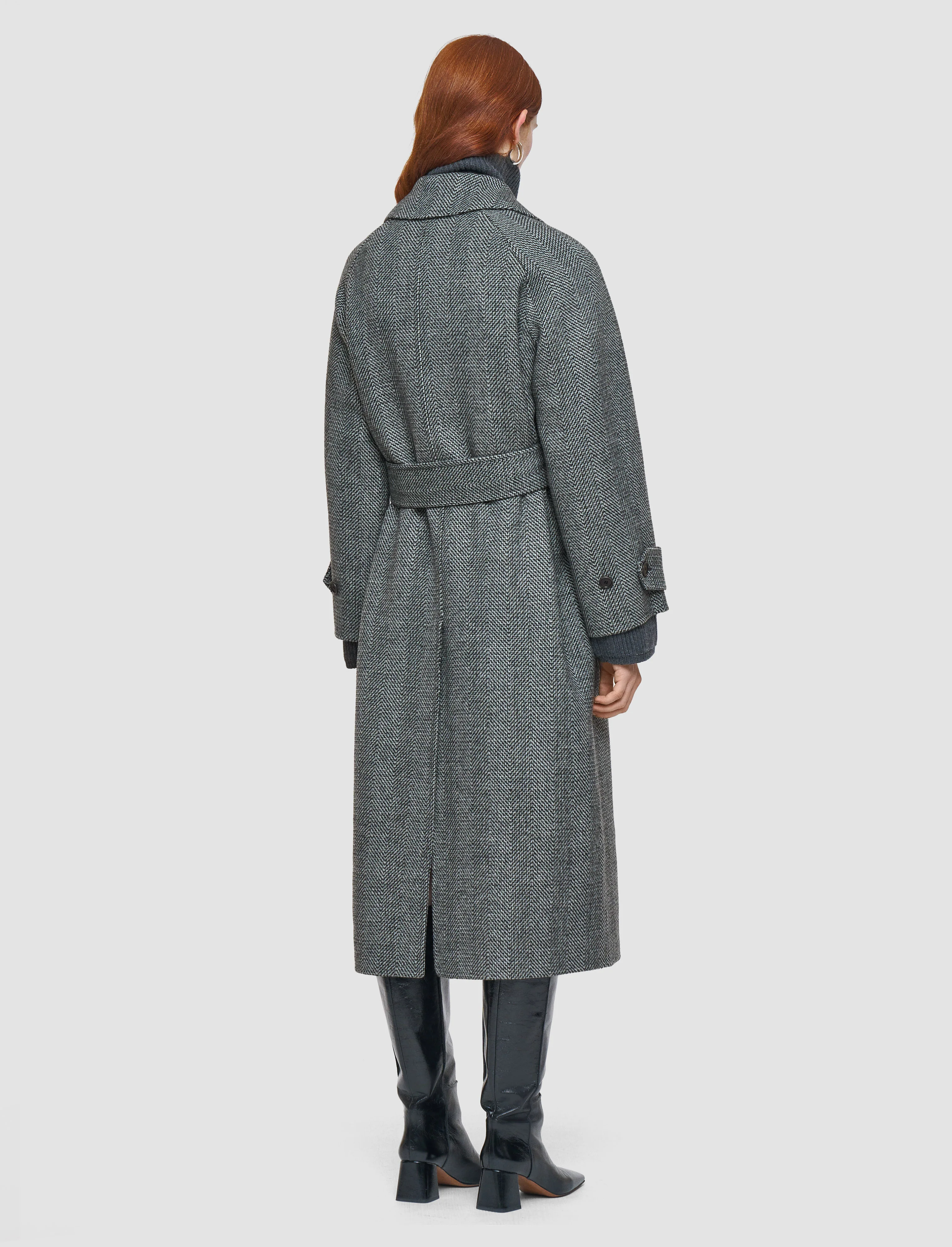 Navarre Linear Double Face Wool Coat - Image 3
