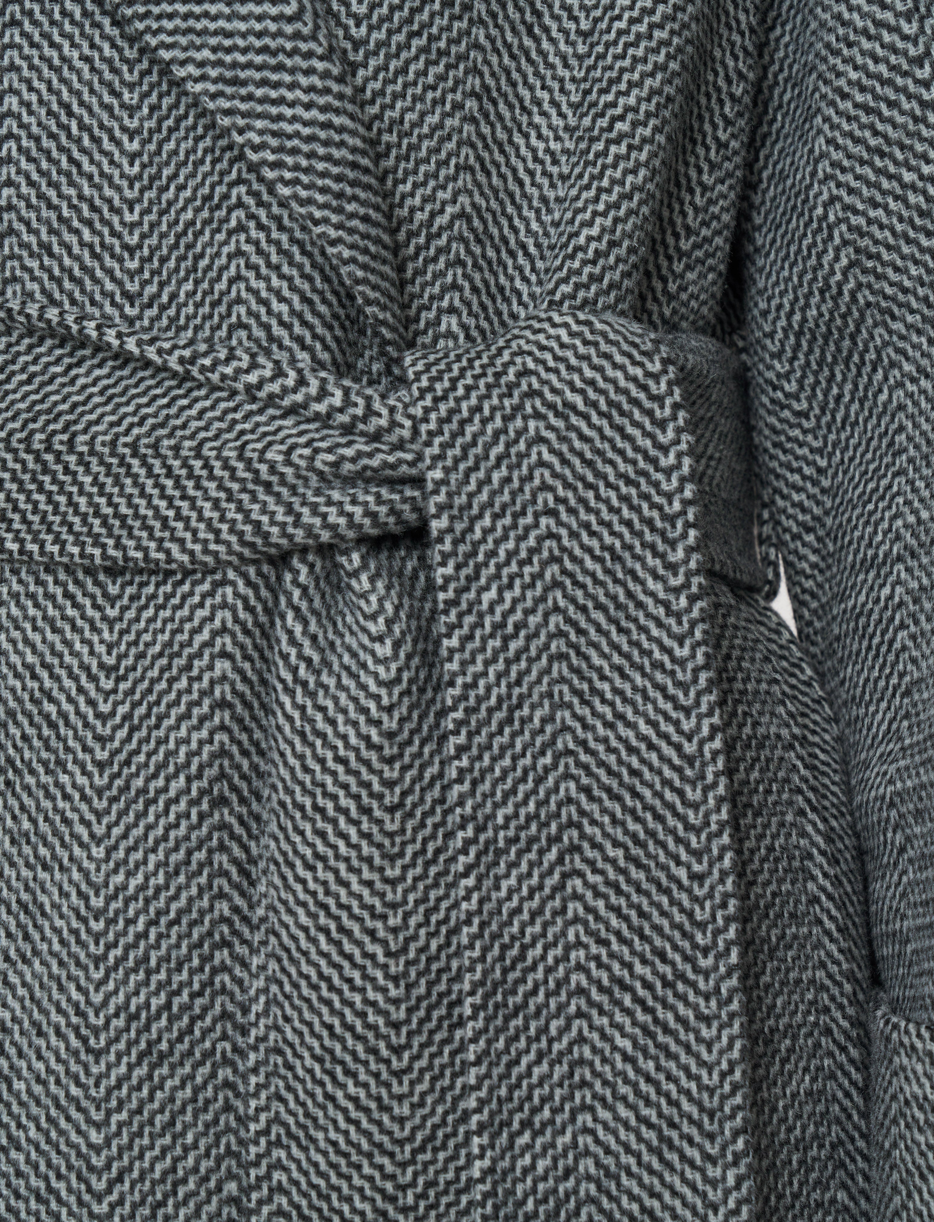 Navarre Linear Double Face Wool Coat - Image 5