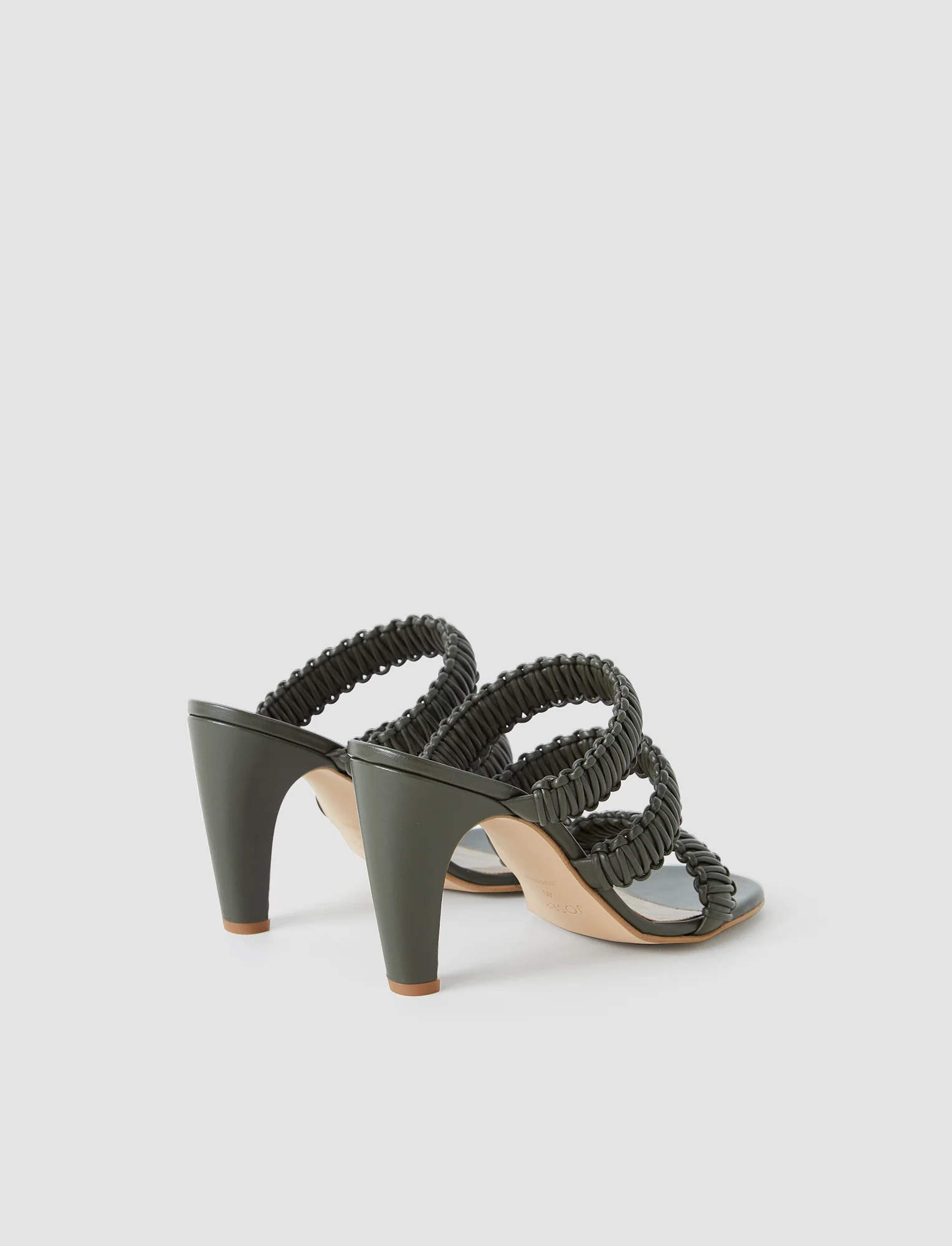 Noor Braided Leather High Heel Sandals - Image 4