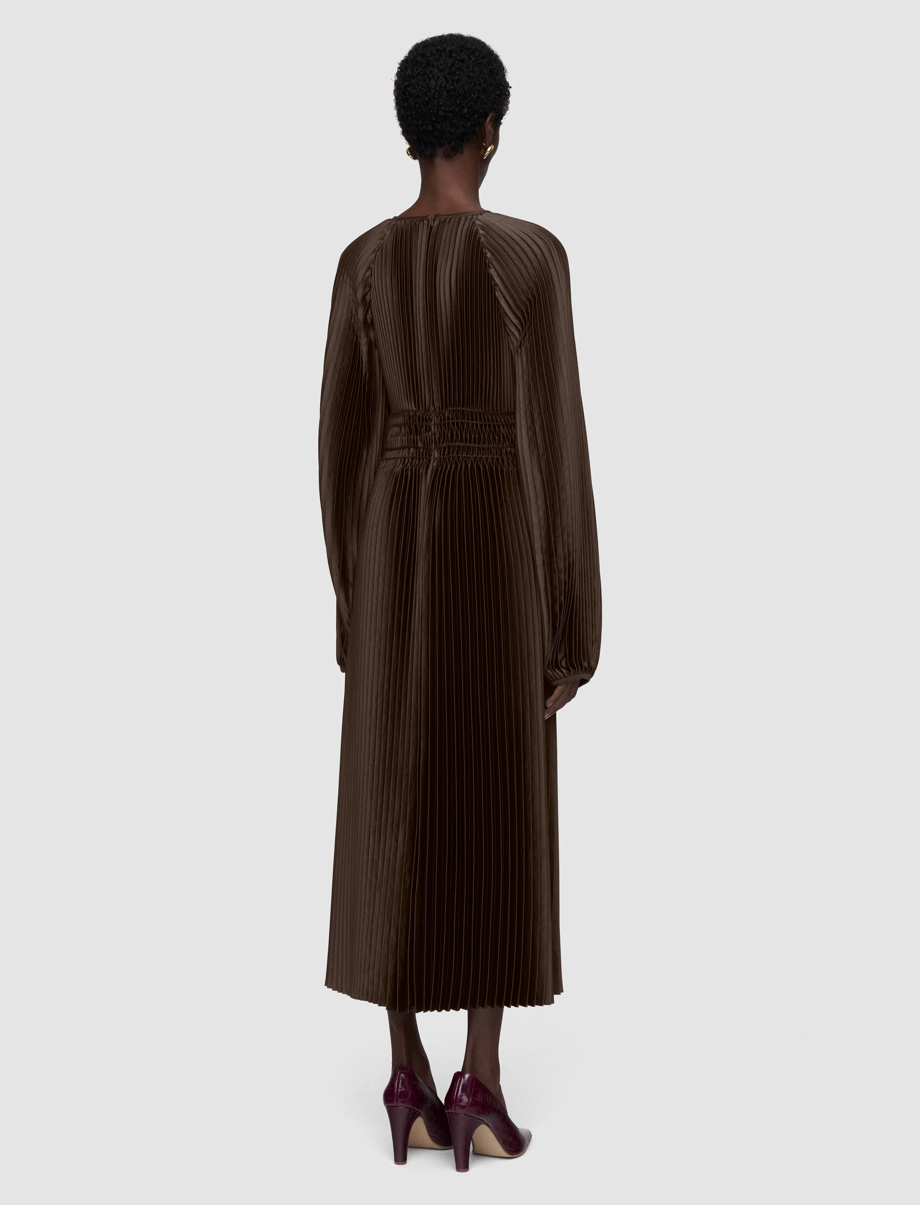 Ortiz Pleated Woven Dress - Image 3