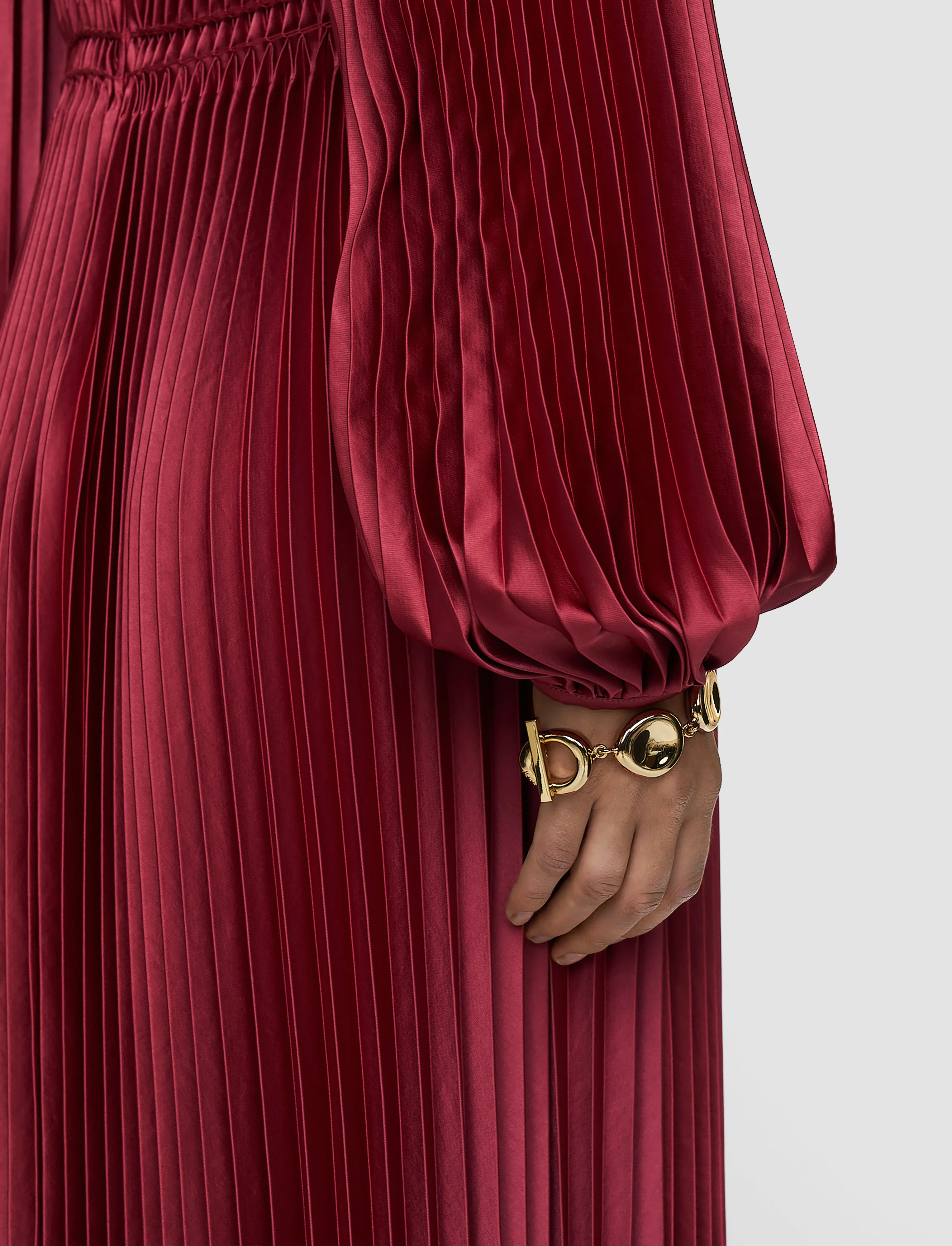 Ortiz Pleated Woven Dress - Image 4