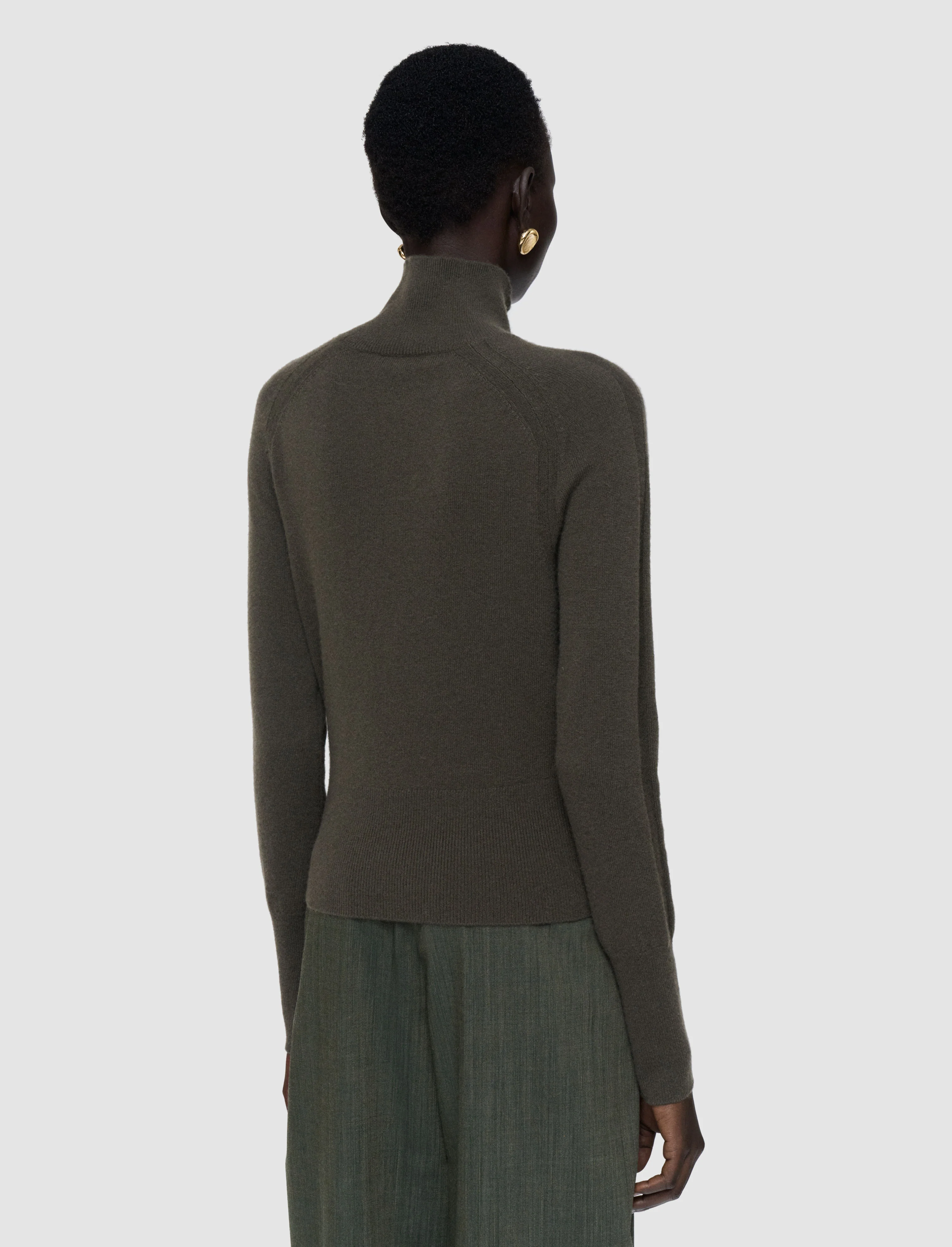 Oxna Light Pure Cashmere High Neck Jumper - Image 4