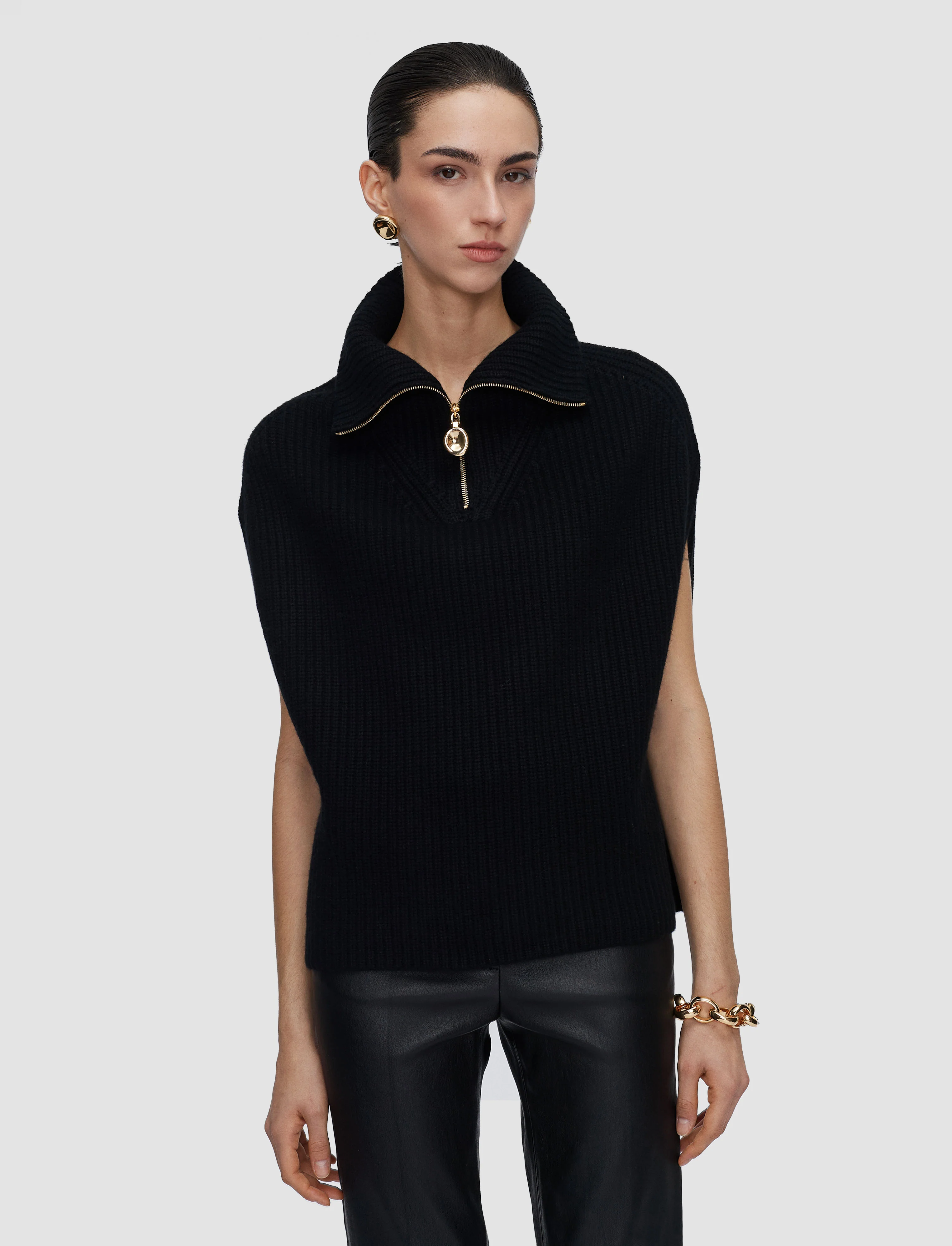 Raffet Fisherman Rib Cashmere Vest - Image 4
