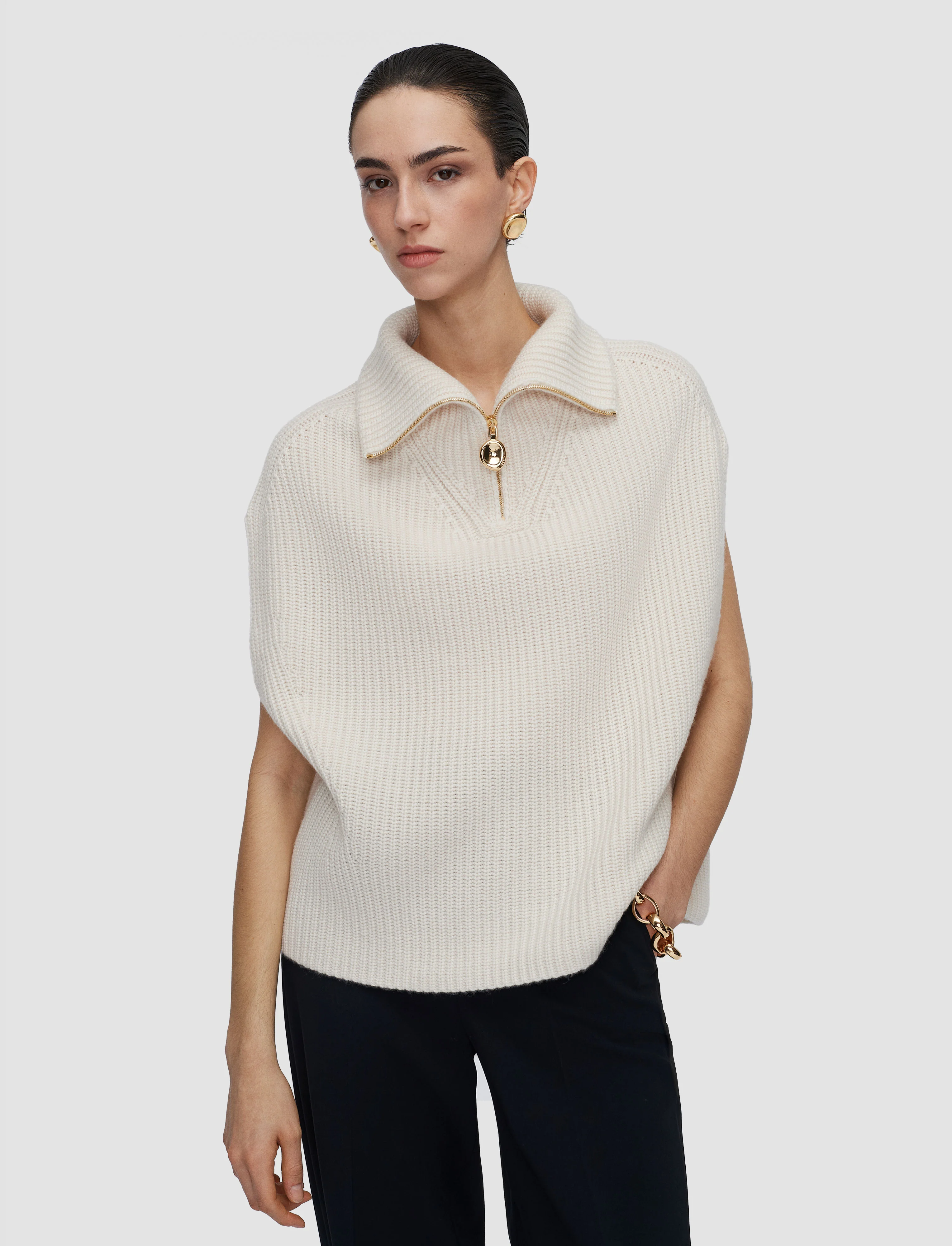 Raffet Fisherman Rib Cashmere Vest - Image 3