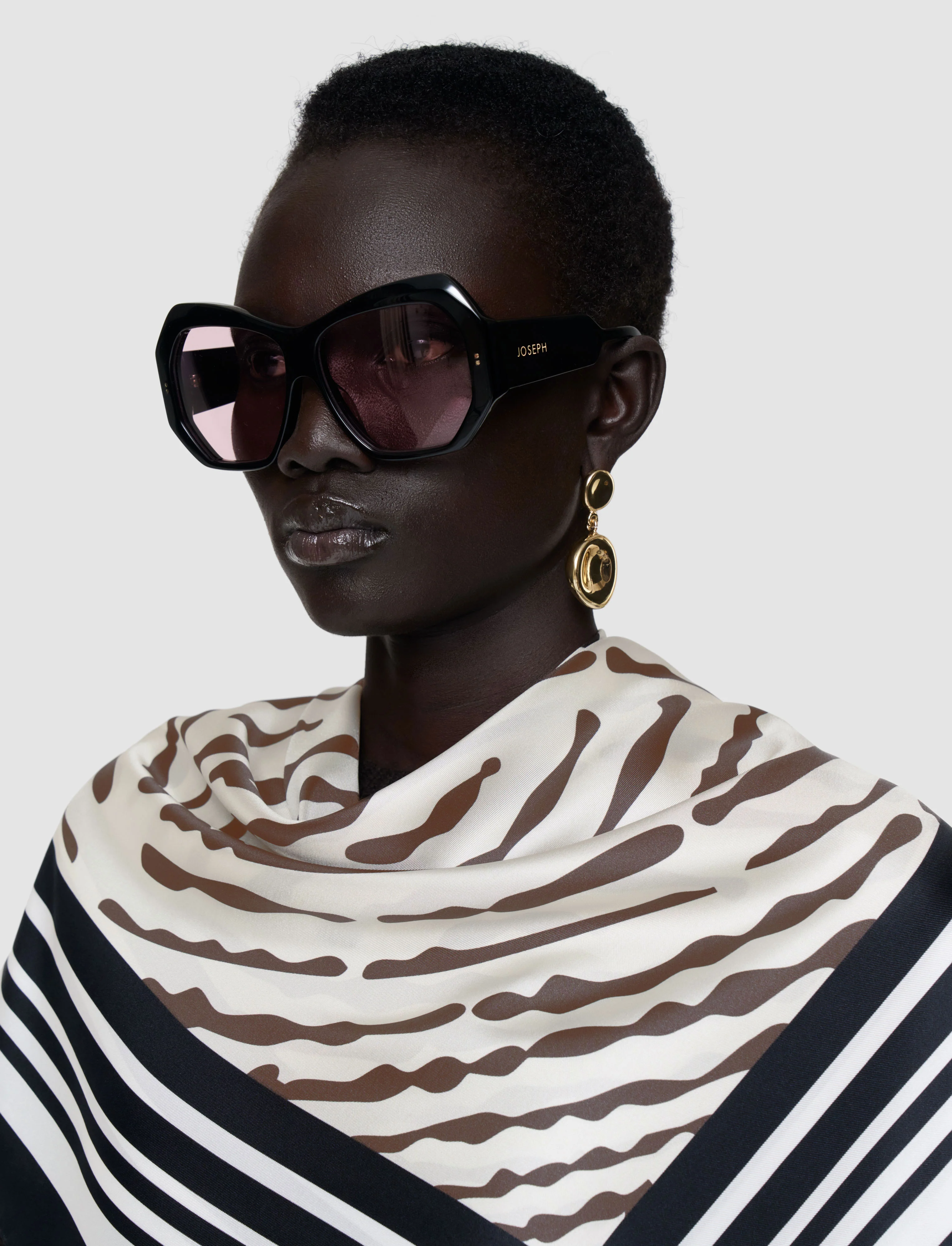 Saff Large Silk Scarf - Image 3