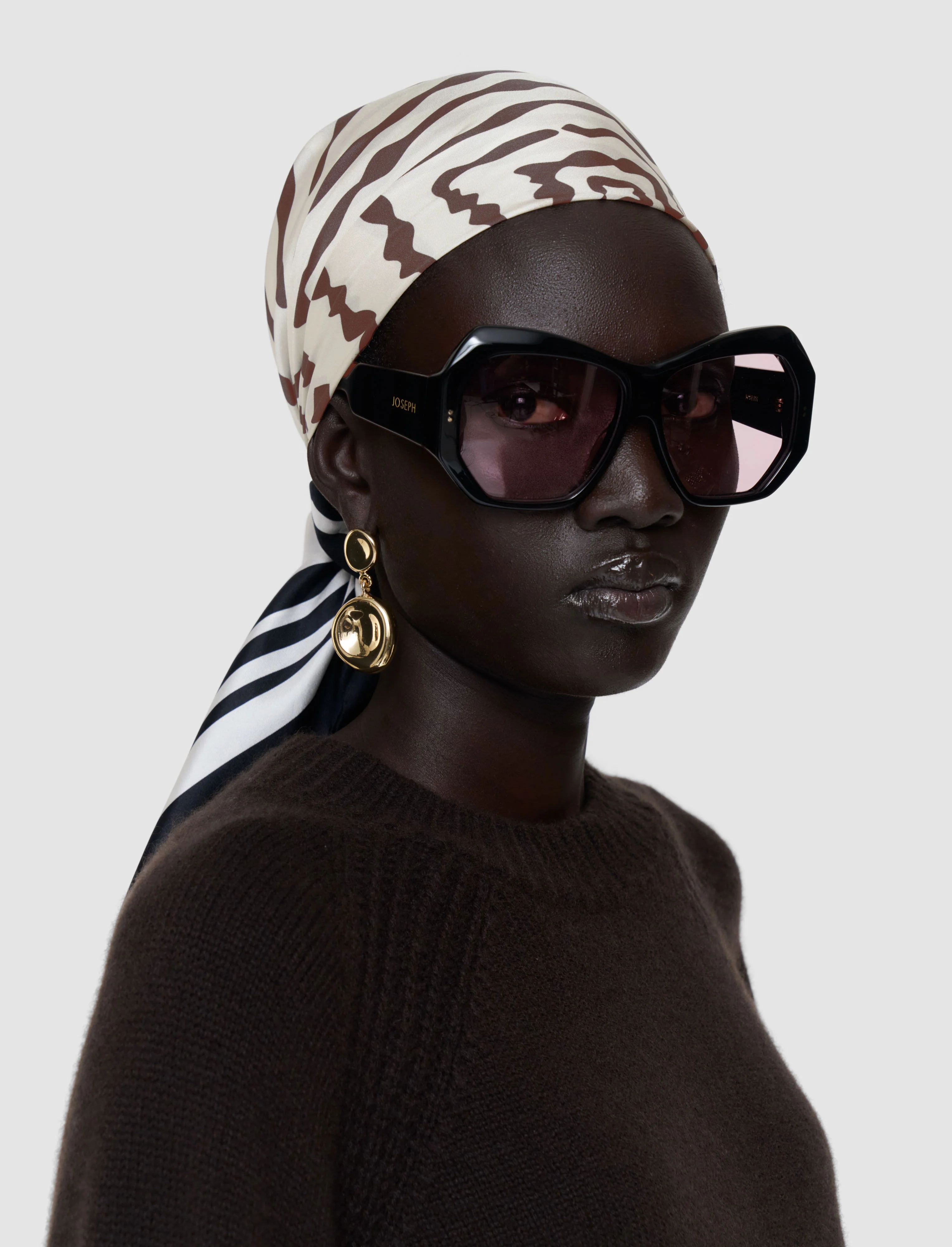 Saff Large Silk Scarf - Image 4