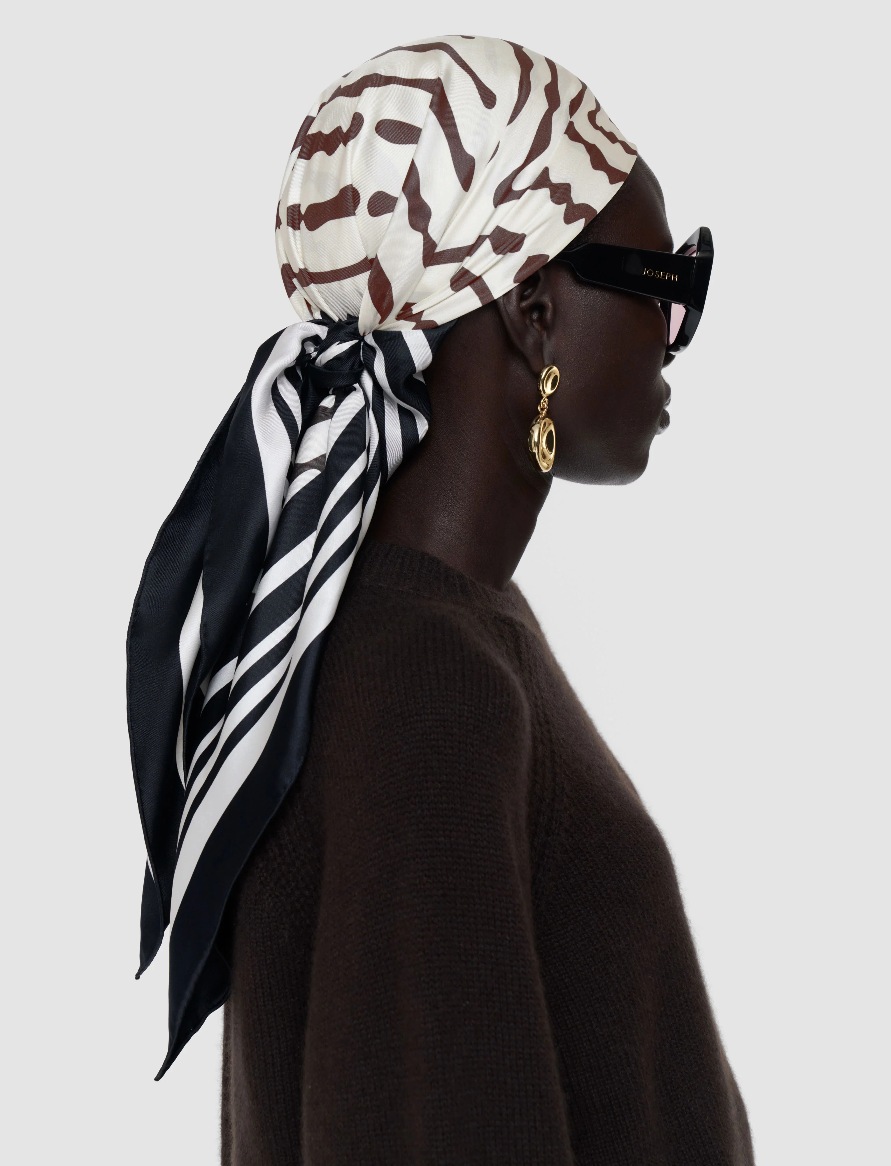 Saff Large Silk Scarf - Image 5
