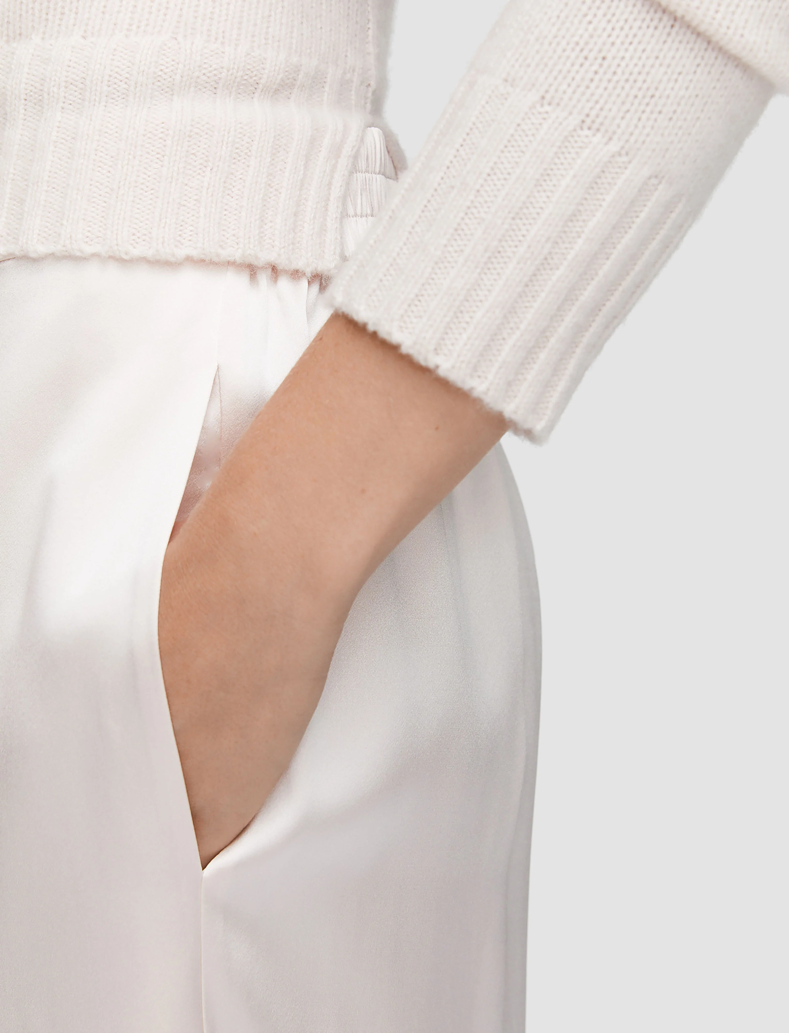 Sahel Silk Satin Trousers - Image 4