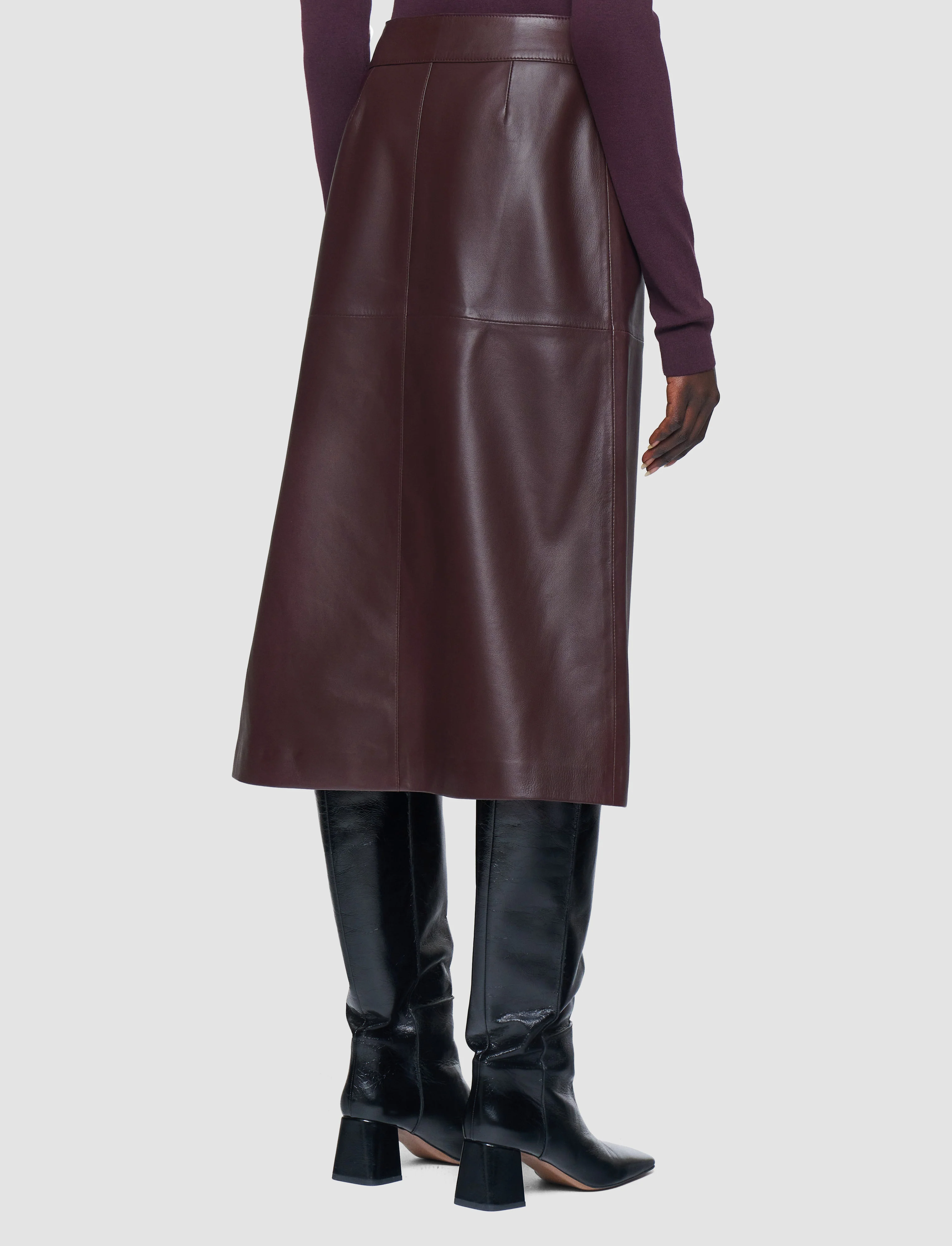 Sèvres Nappa Leather Skirt - Image 3