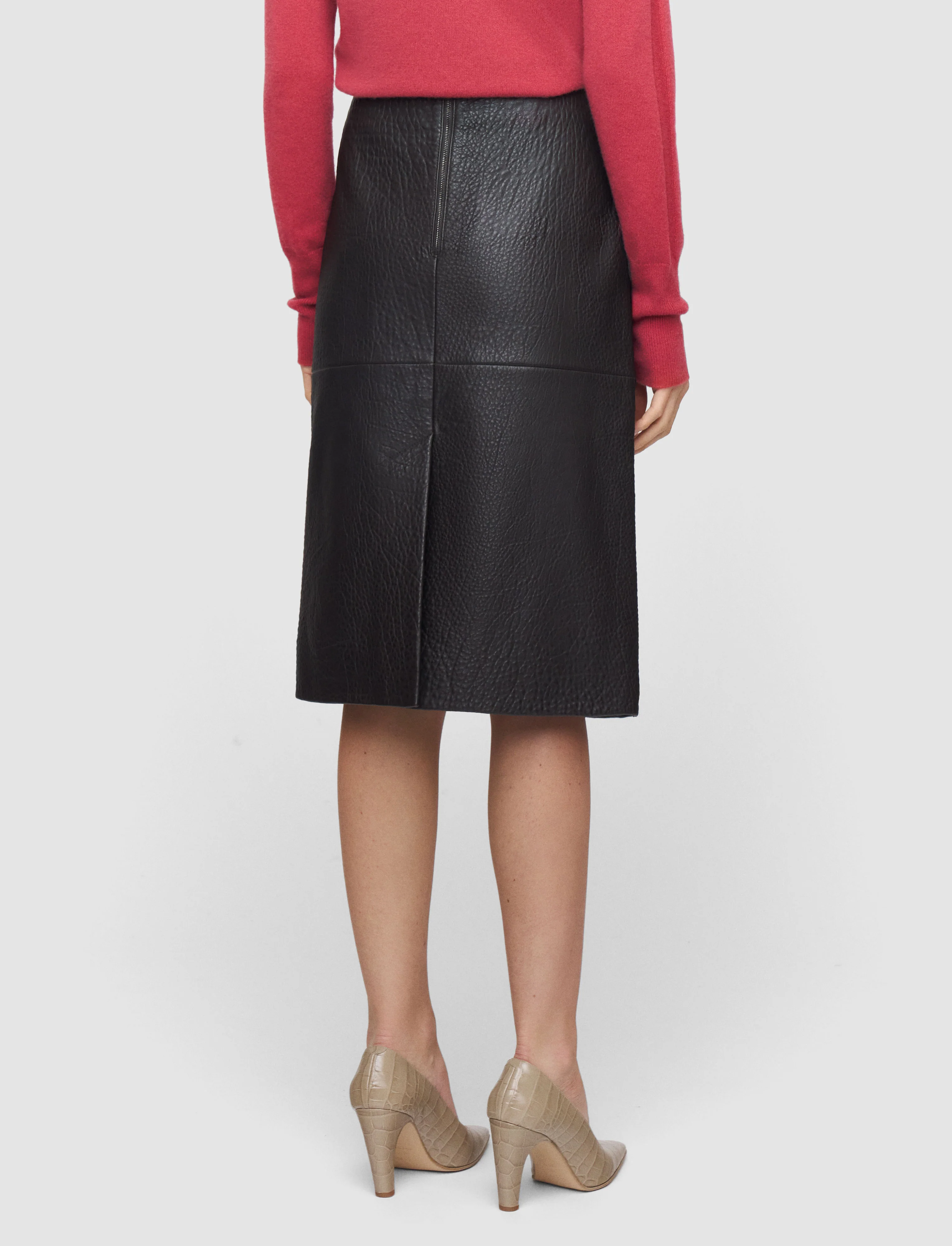 Shroff Pebble Leather Skirt - Image 3