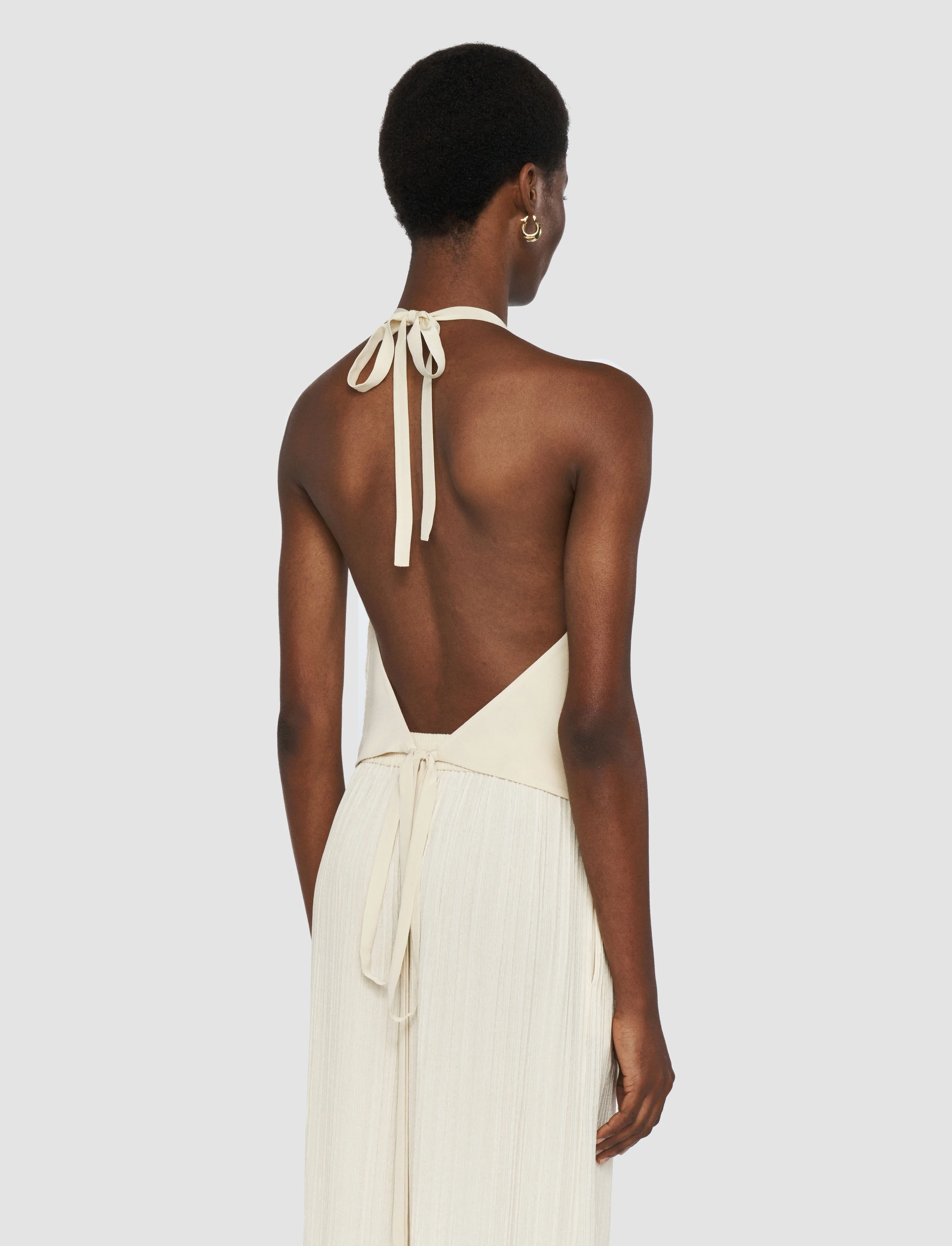 Suez Pleat Jacquard Tie Waistcoat - Image 4