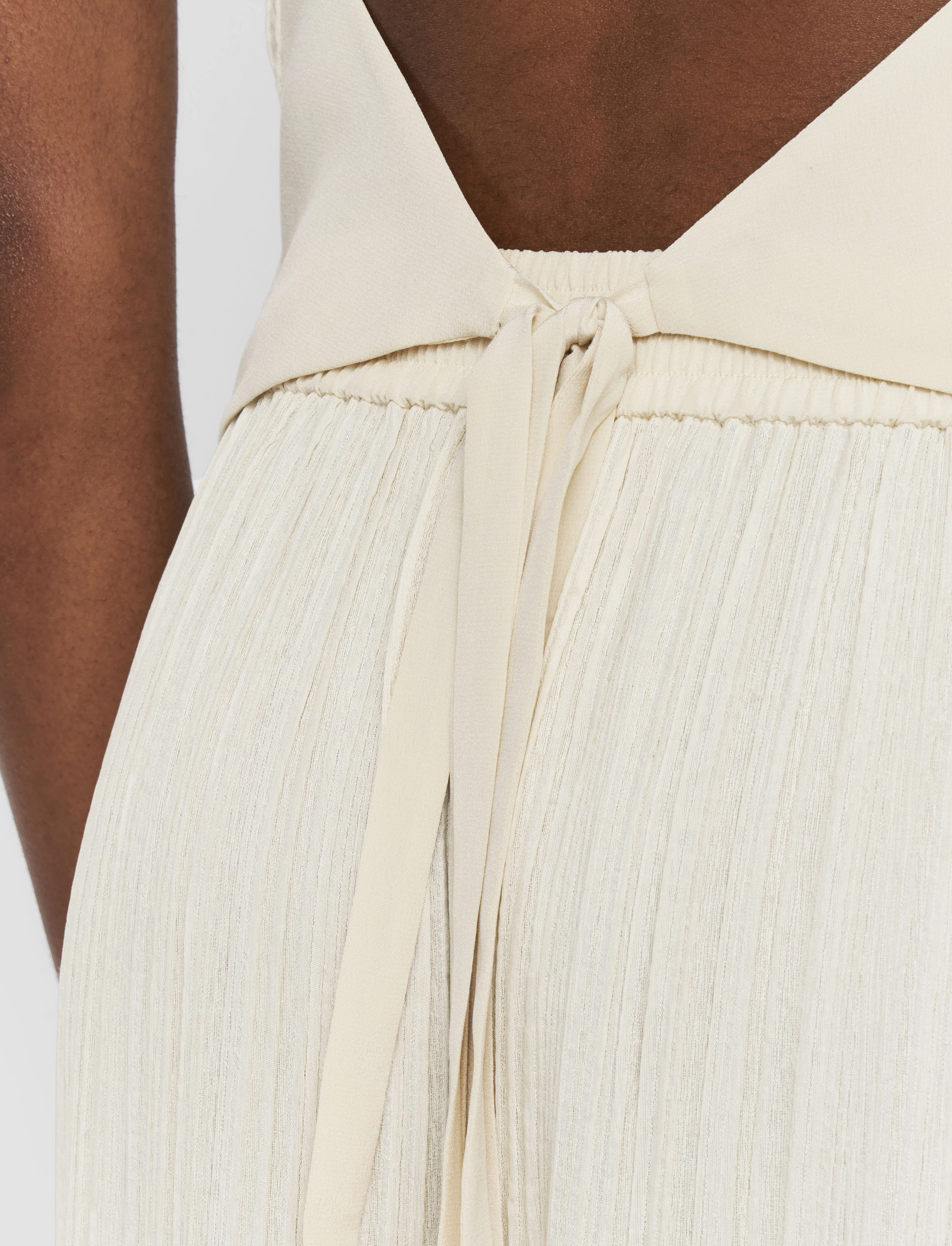 Suez Pleat Jacquard Tie Waistcoat - Image 6