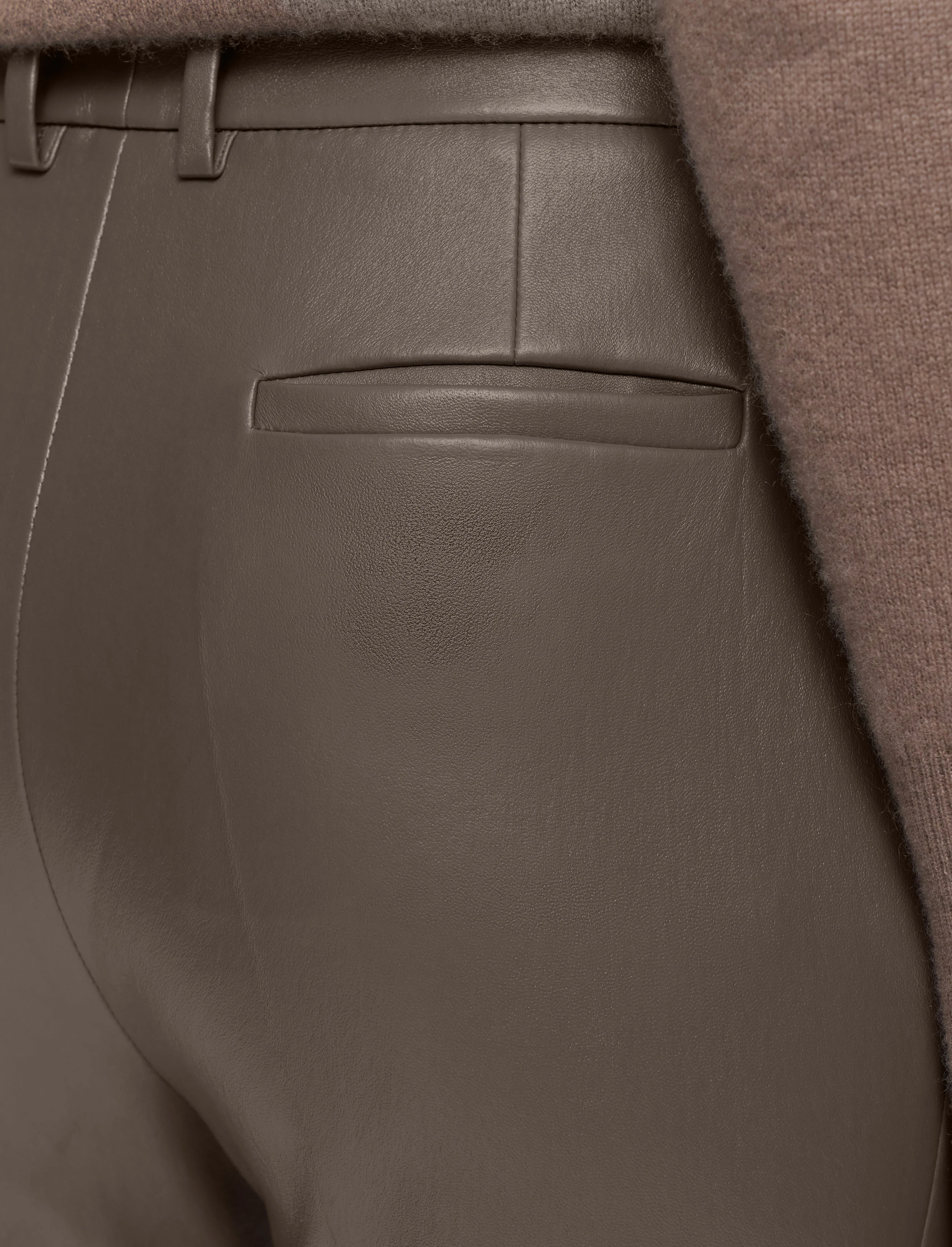 Tafira Leather Stretch Trousers - Image 5